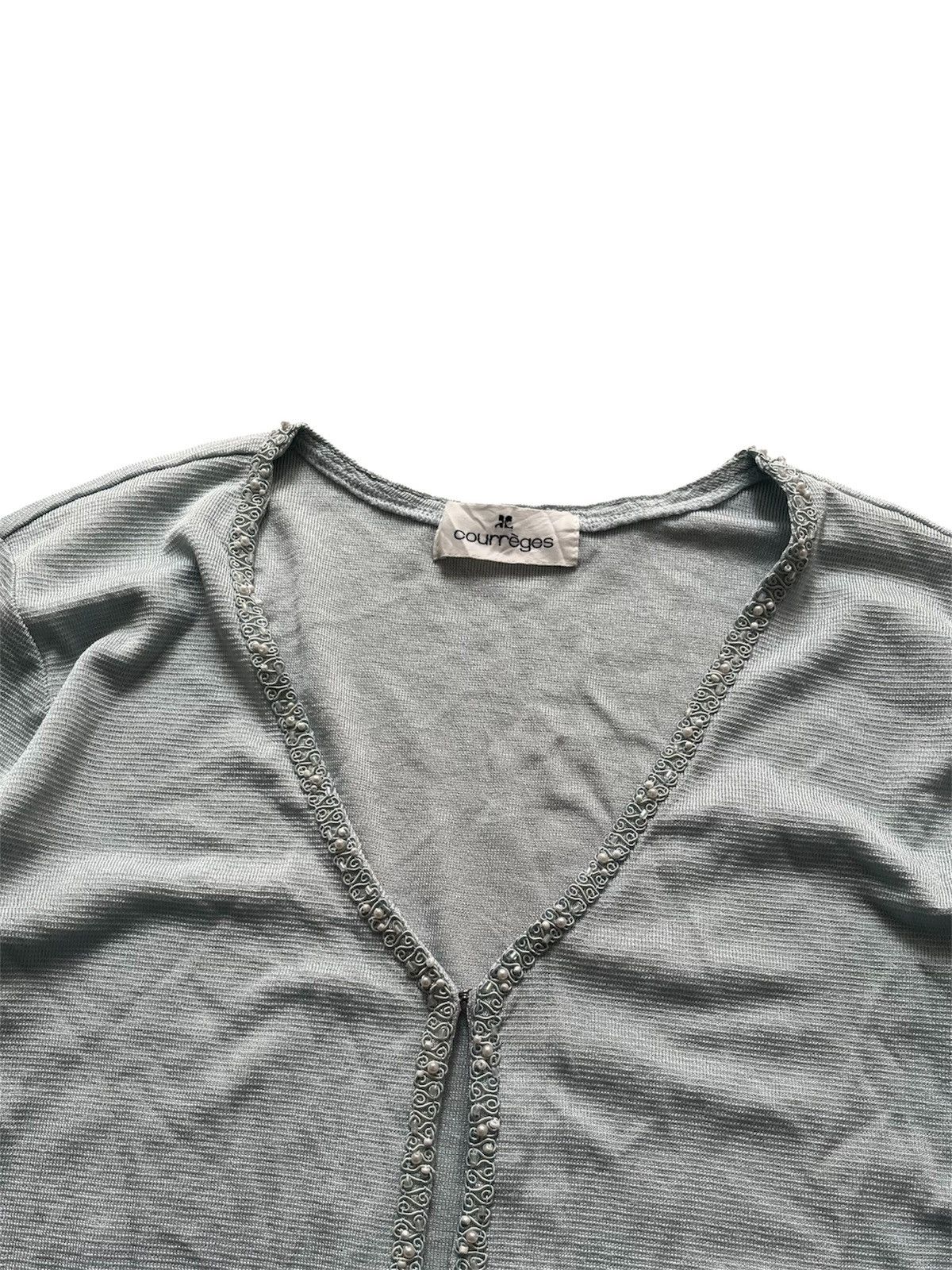 Courreges Vintage Courreges Blouse Cardigan Size XS / US 0-2 / IT 36-38 - 2 Thumbnail