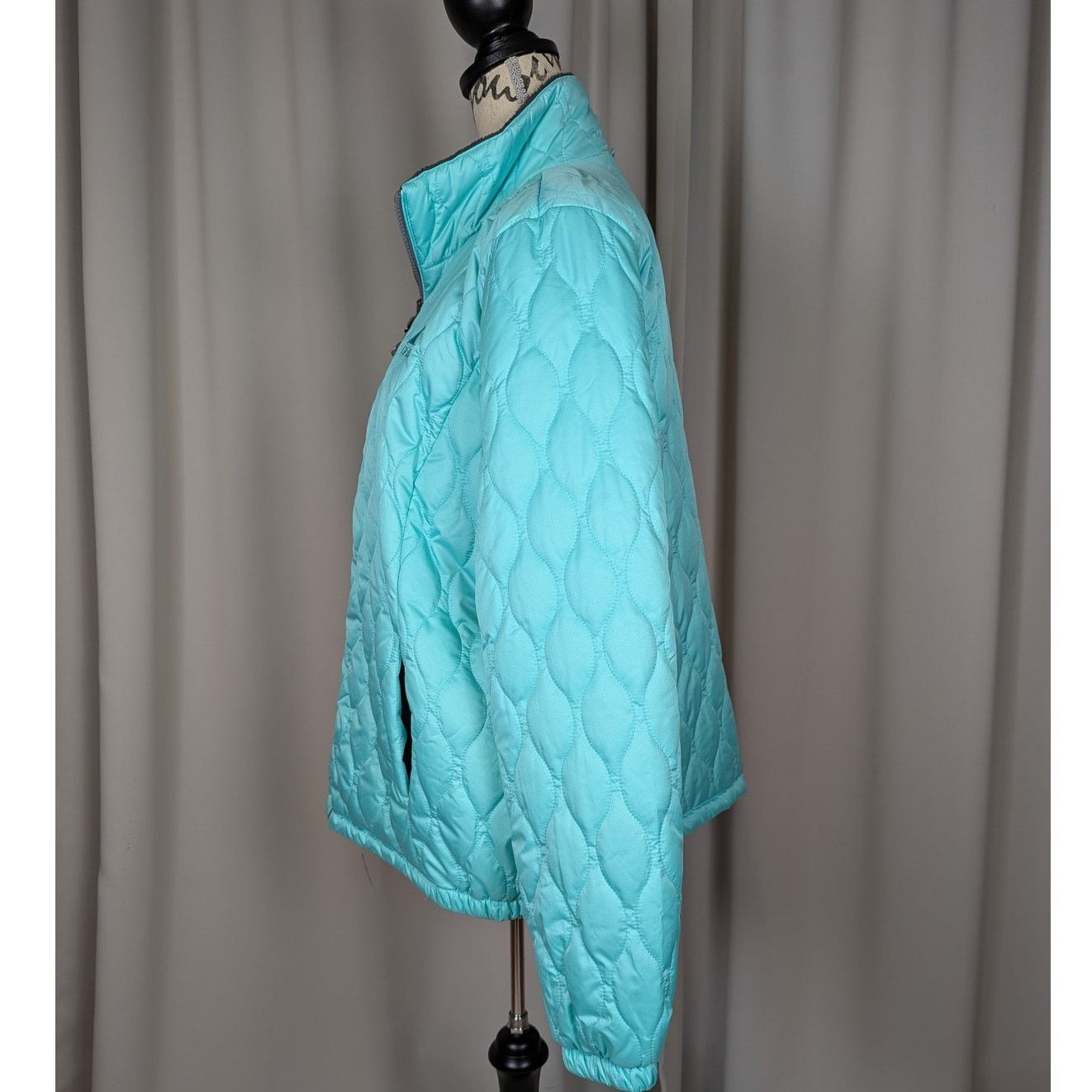 Other Gerry Puffer Jacket Blue Green Seafoam with Gray Trim XL Size XL / US 12-14 / IT 48-50 - 15 Thumbnail