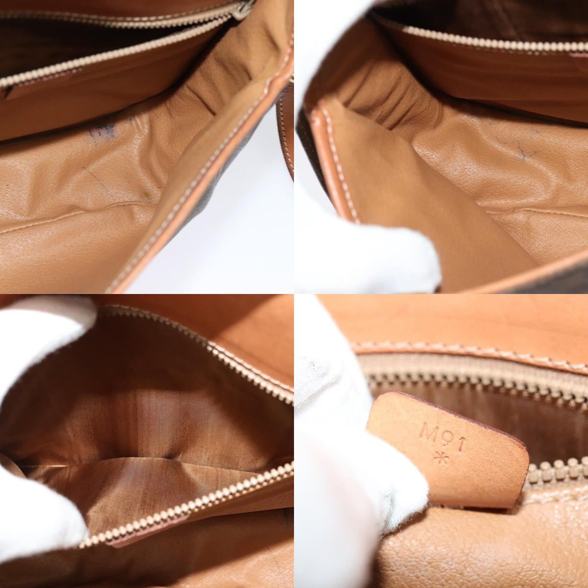 Celine CELINE Macadam Canvas Shoulder Bag Pvc Leather Brown Gold Size ONE SIZE - 12 Thumbnail
