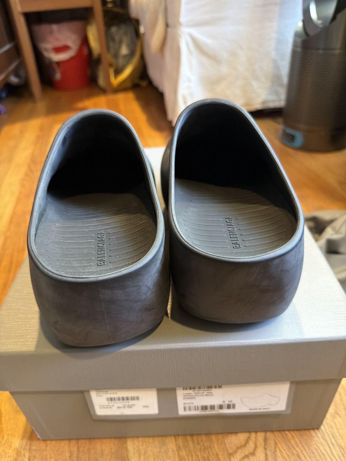 Balenciaga black techno clog technoclog 42