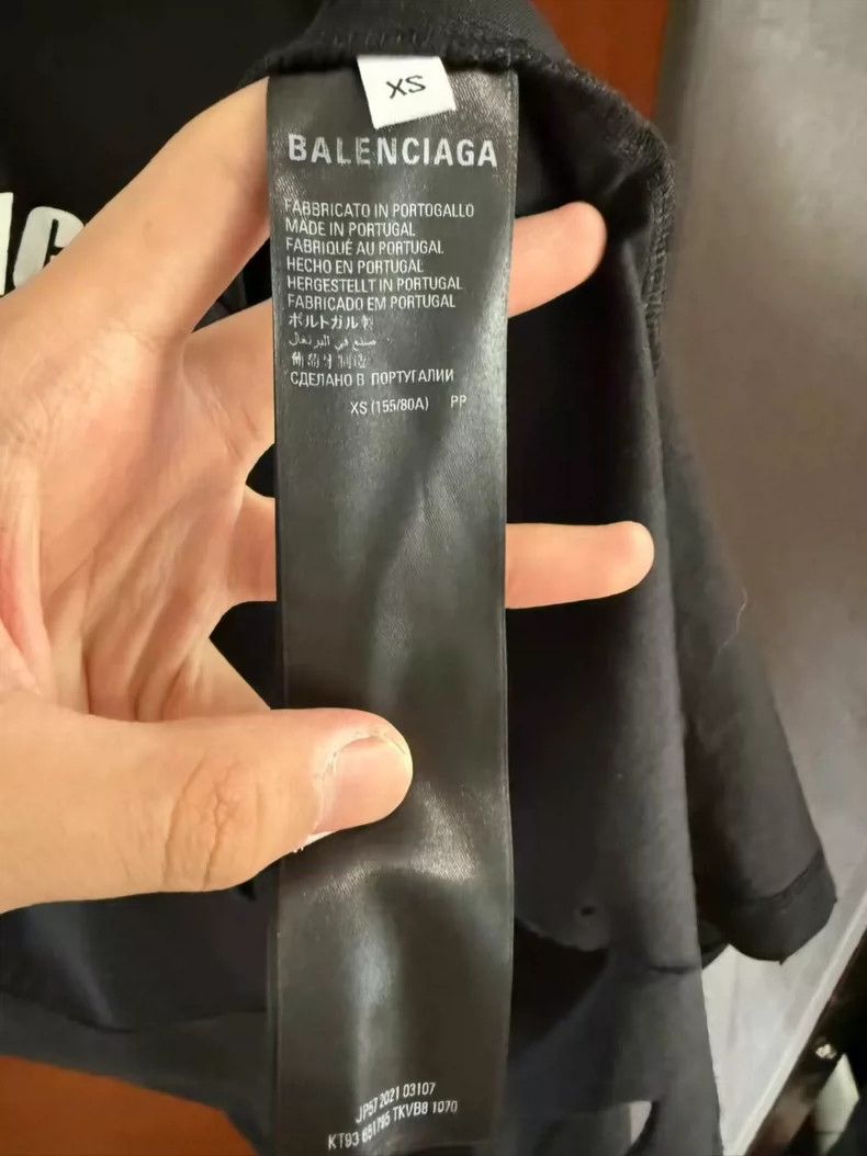 Balenciaga Balenciaga Destroy Logo Short Sleeve T-shirt Size XS Size US XS / EU 42 / 0 - 3 Thumbnail