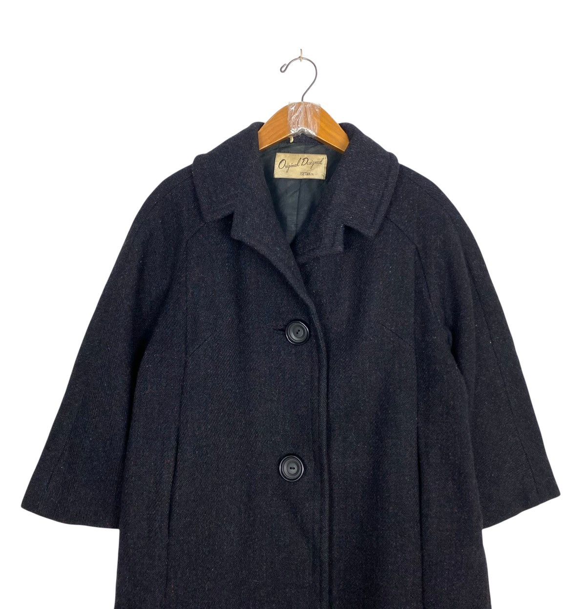 Japanese Brand Rare‼️Vintage I Setan X Harris Tweed Hand Woven Wool Coat Size M / US 6-8 / IT 42-44 - 2 Thumbnail