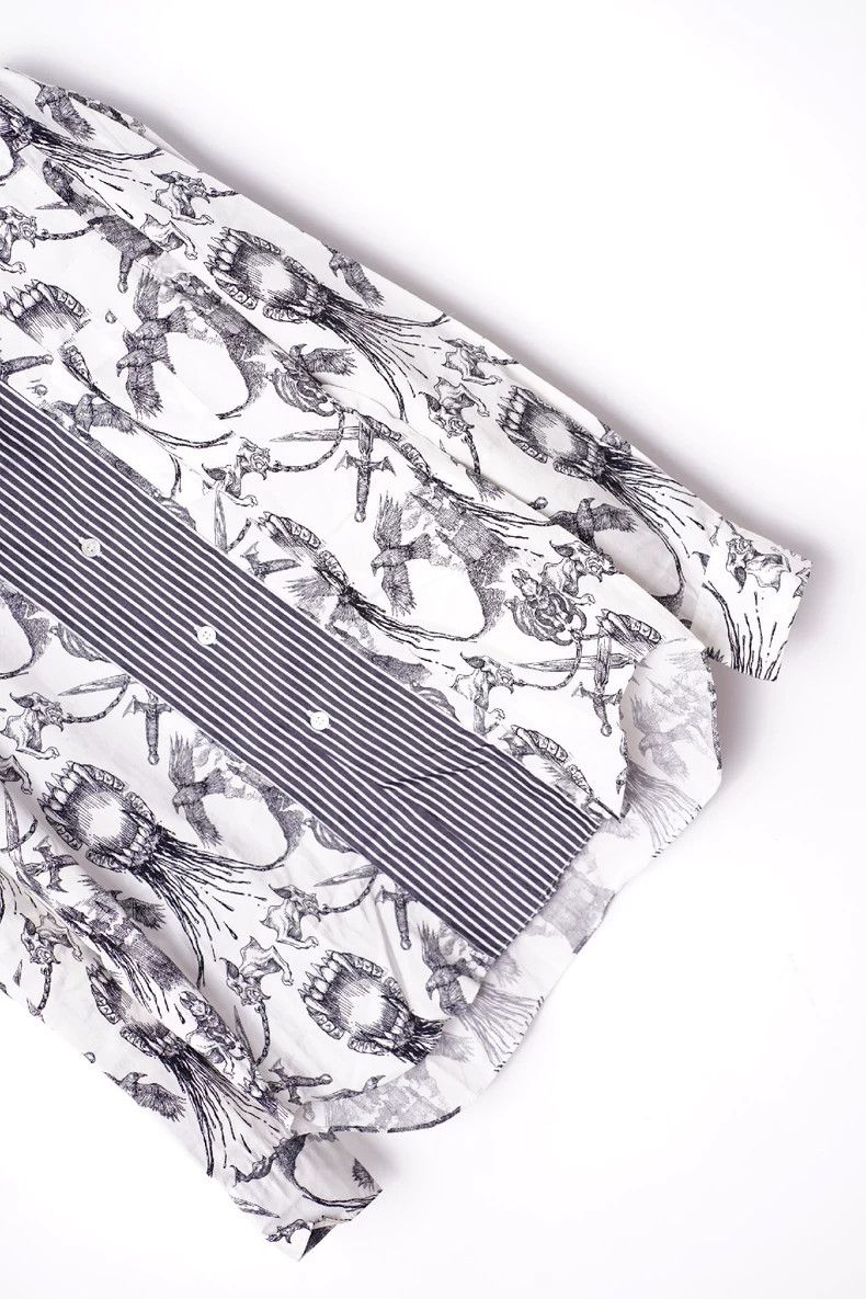 comme des garcons Dark Gothic printed shirt 2503-Nextarrow