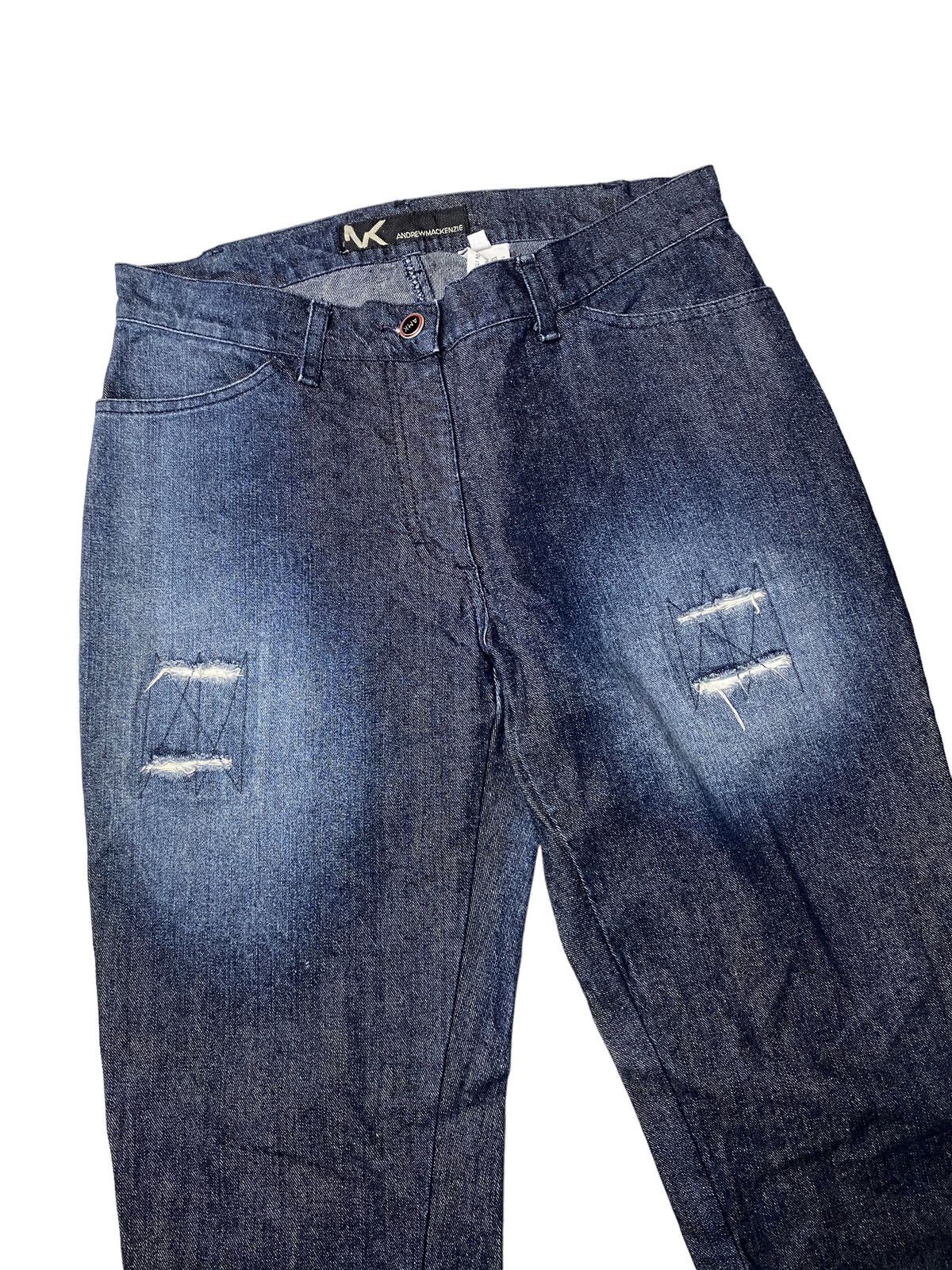If Six Was Nine 2000's Andrew Mackenzie Flared Spiral Bootcut Jeans Size US 29 - 9 Thumbnail
