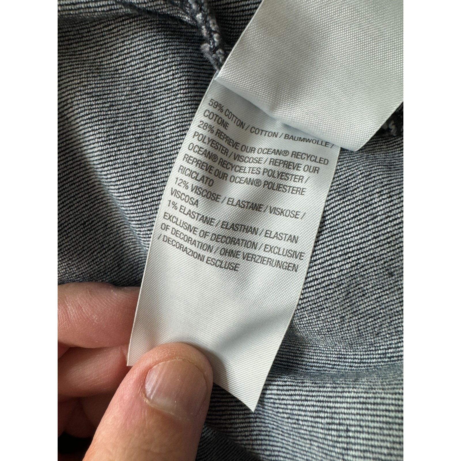 Other Me by Jennie Garth Denim Jacket Washed Grey Blue Wash 1X Size XL / US 12-14 / IT 48-50 - 9 Thumbnail
