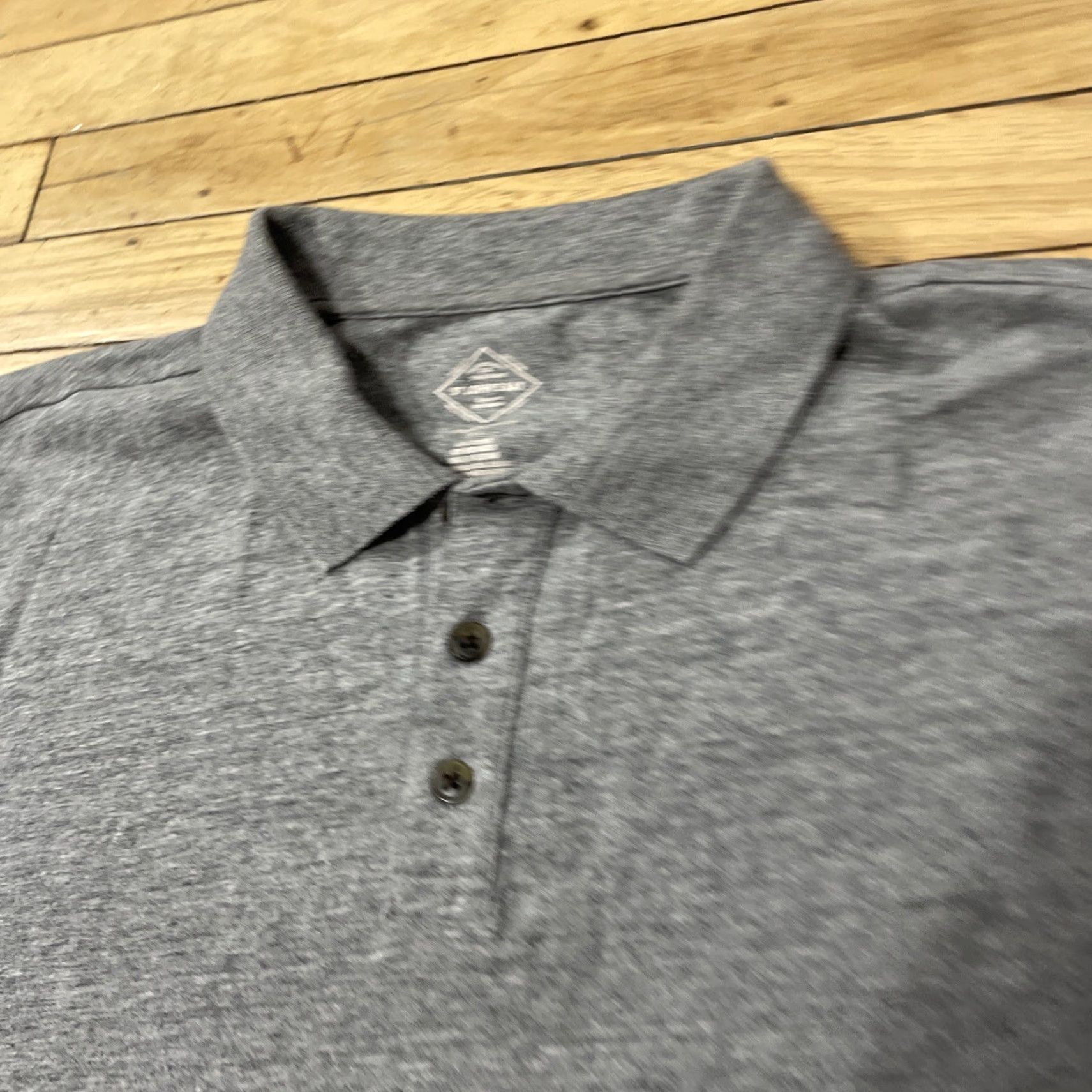 Vintage St. John's Bay Polo Mens XL Gray Jersey Stretch Polo XL Size US XL / EU 56 / 4 - 3 Thumbnail