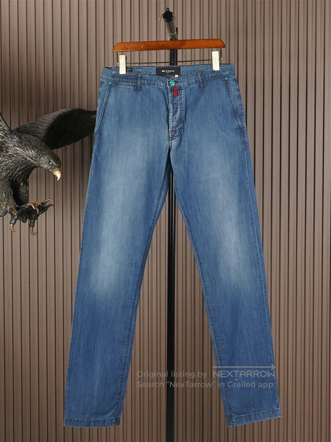 Kiton Kiton Lightweight Denim Jeans in Blue. Size US 30 / EU 46 - 1 Thumbnail