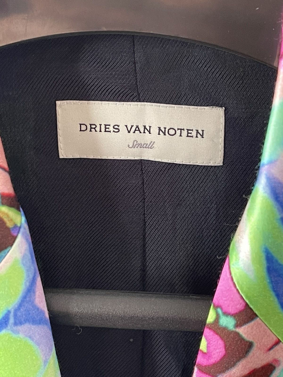 Dries Van Noten Dries Van Noten Oversized Multicolor Neon Floral Blazer Size 50R - 5 Thumbnail