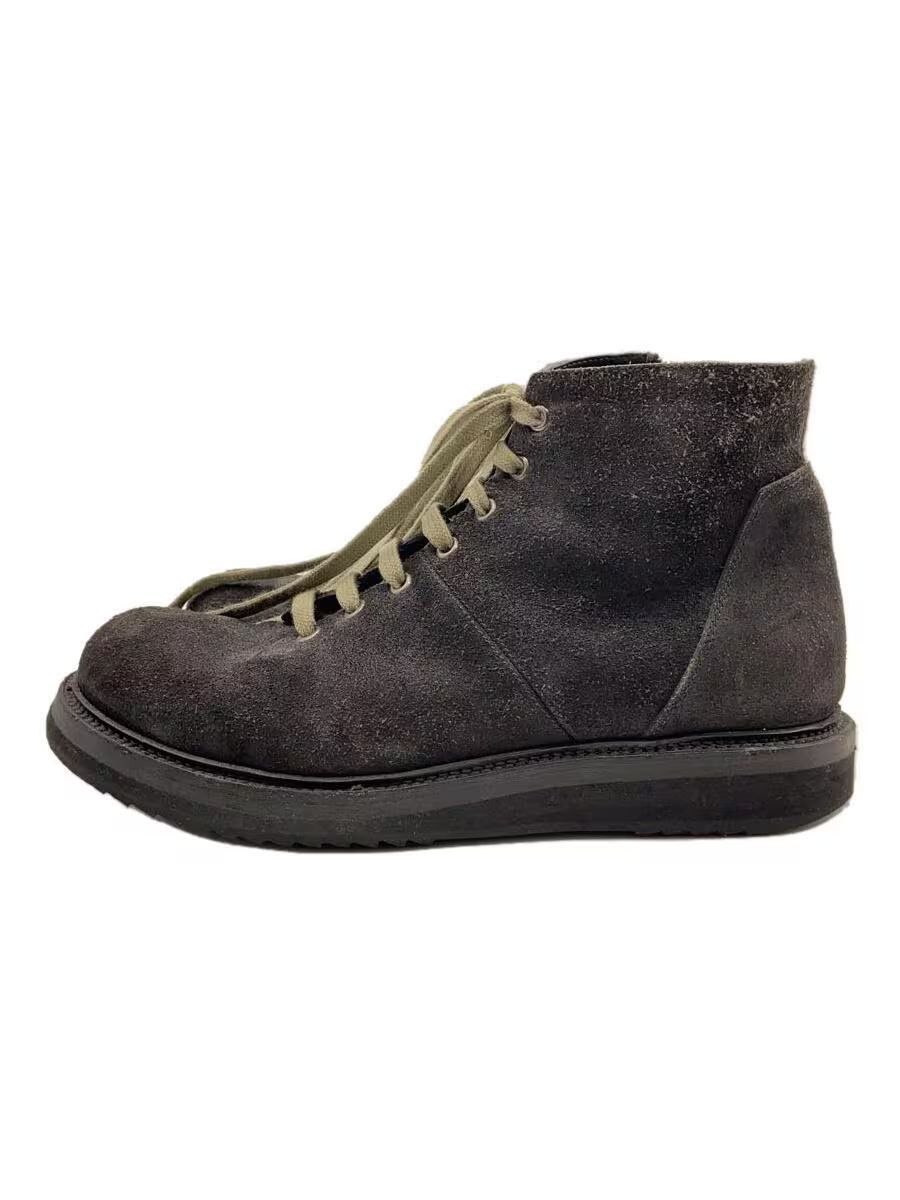 image of Rick Owens Suede Leather Lace-Up Boots in Black, Men's (Size 9)