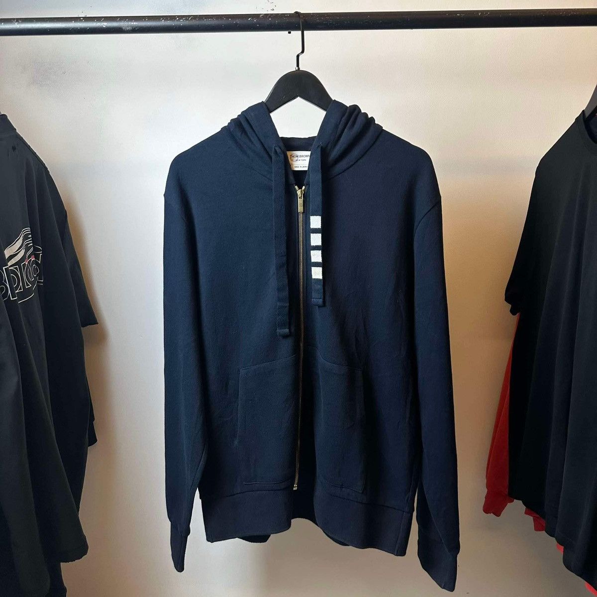 Thom Browne THOM BROWNE NAVY JACKET ZIP Size US L / EU 52-54 / 3 - 1 Thumbnail