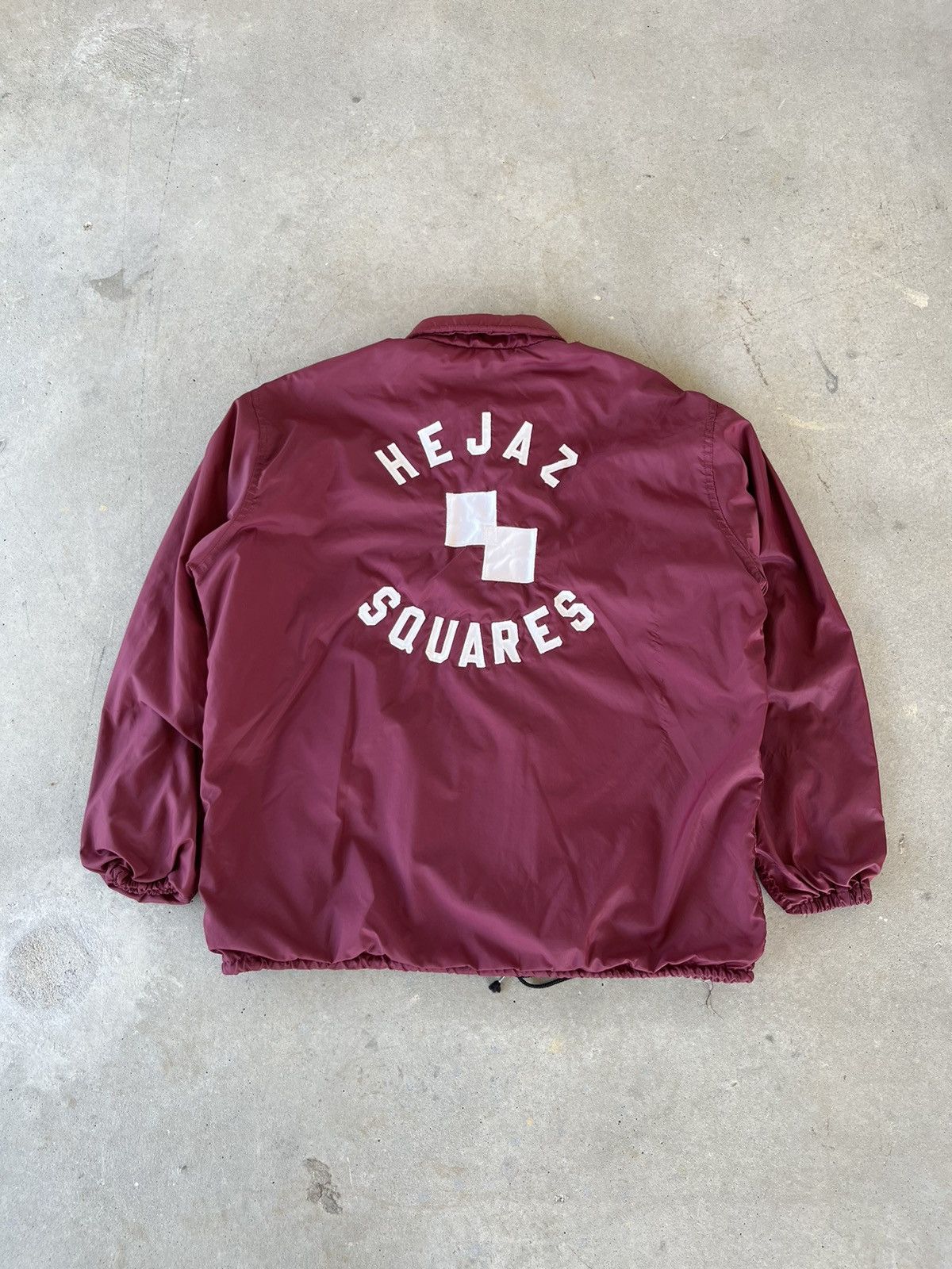 Vintage Vintage 1970’s Hejaz Squares Button Snap Windbreaker Jacket Size US L / EU 52-54 / 3 - 1 Thumbnail