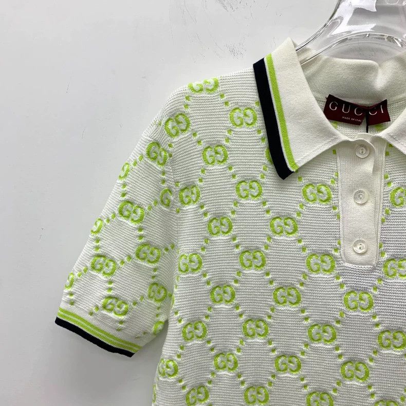 Gucci Gucci 24 color-blocked logo inlaid full-print cotton lapel Size M / US 6-8 / IT 42-44 - 3 Thumbnail