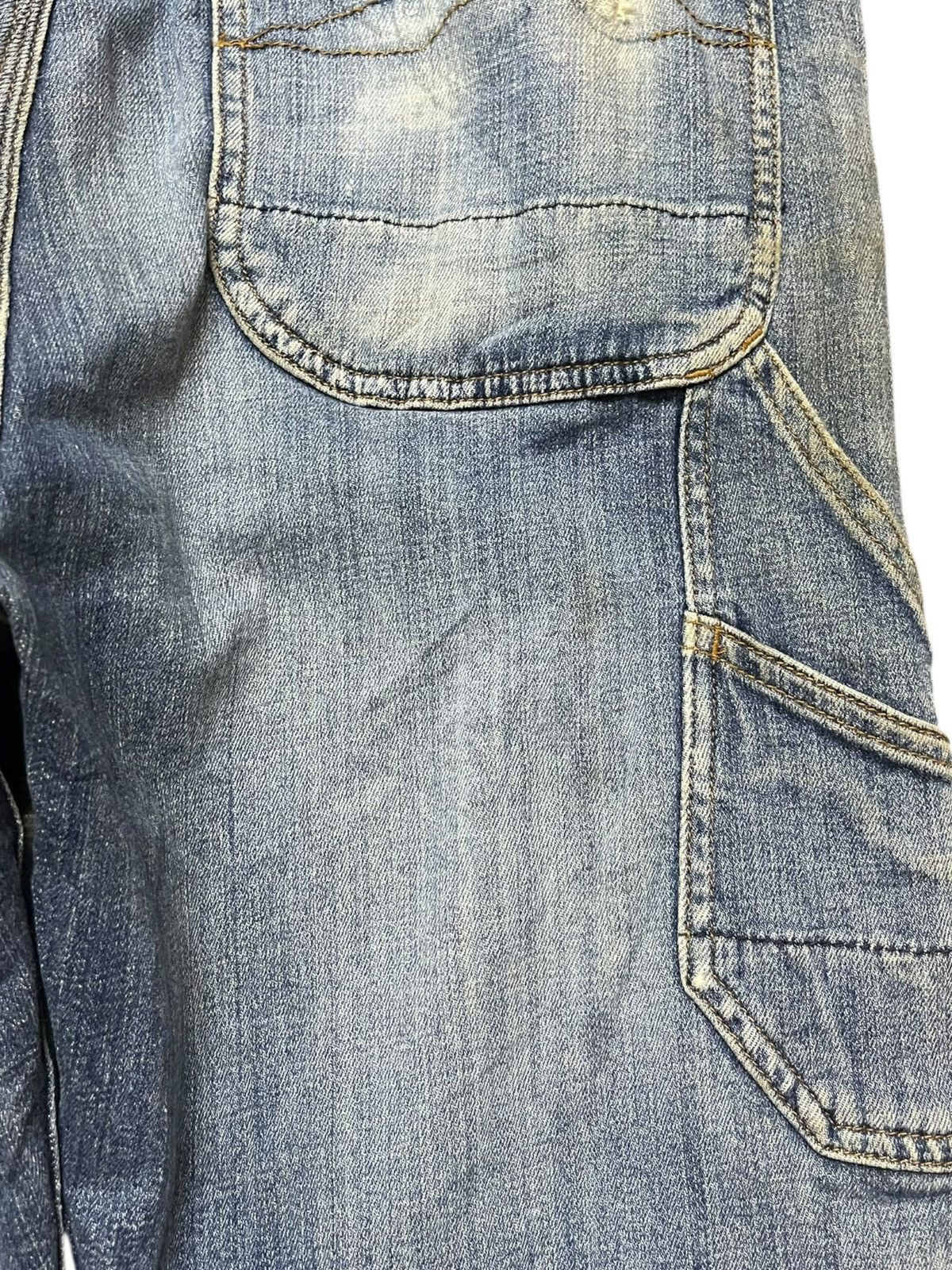 Montbell Vintage Montbell Cargo Carpenter Distressed Denim Size US 33 - 8 Thumbnail