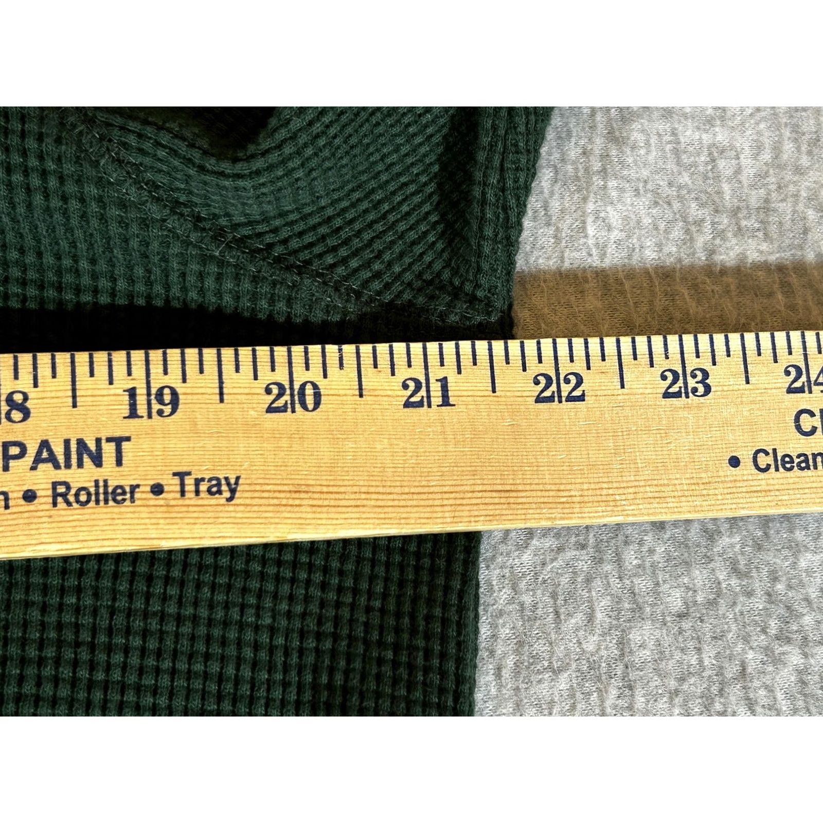 Polo Ralph Lauren Polo Ralph Lauren Hoodie Mens Large Green Thermal Waffle Knit Pullover Shirt Size US L / EU 52-54 / 3 - 5 Thumbnail