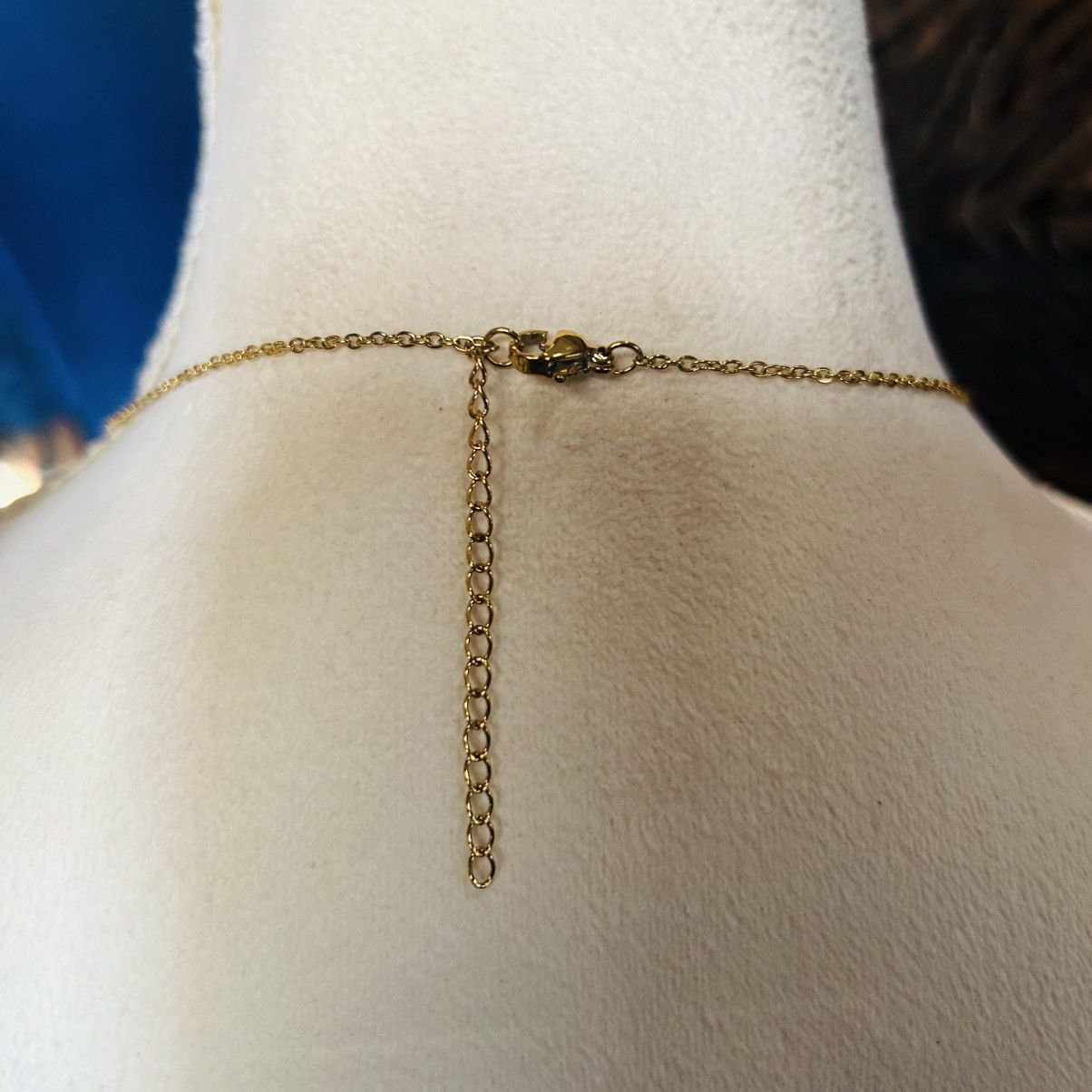Handmade Vintage gold cross pendant on chain necklace Size ONE SIZE - 5 Thumbnail
