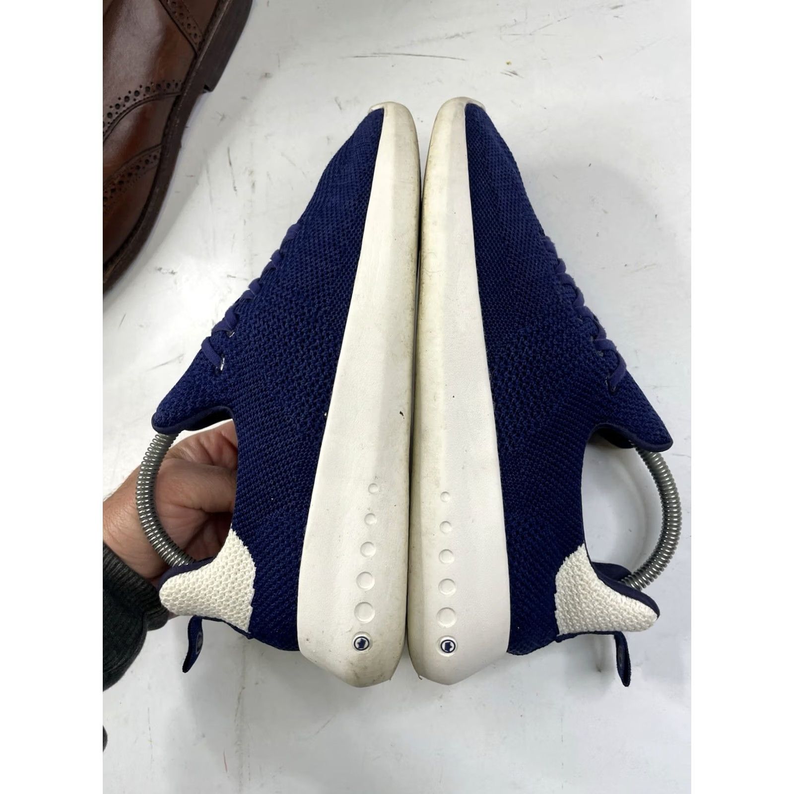 Peter Millar Peter Millar Men’s Hyperlight Glide Sneaker Navy Blue - 9 - Casual, Sneaker, Knit, Slip On, Rubber Outsole, Breathable, Cushioned, Logo, Preppy Size US 9 / EU 42 - 8 Thumbnail