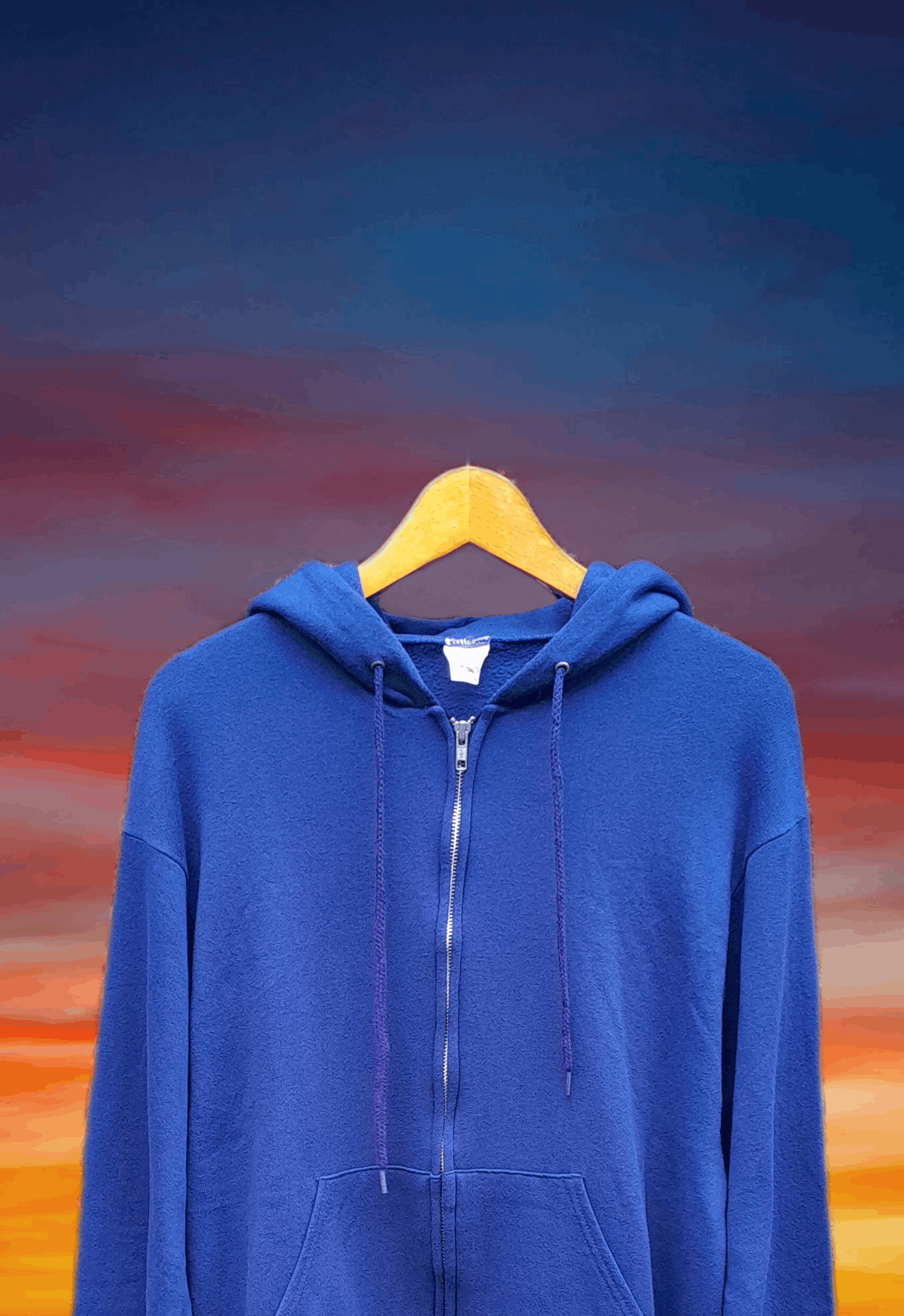 Vintage Vintage 90s Streetwear Blank FOTL zipp hoodie rap tee style Size US L / EU 52-54 / 3 - 3 Thumbnail