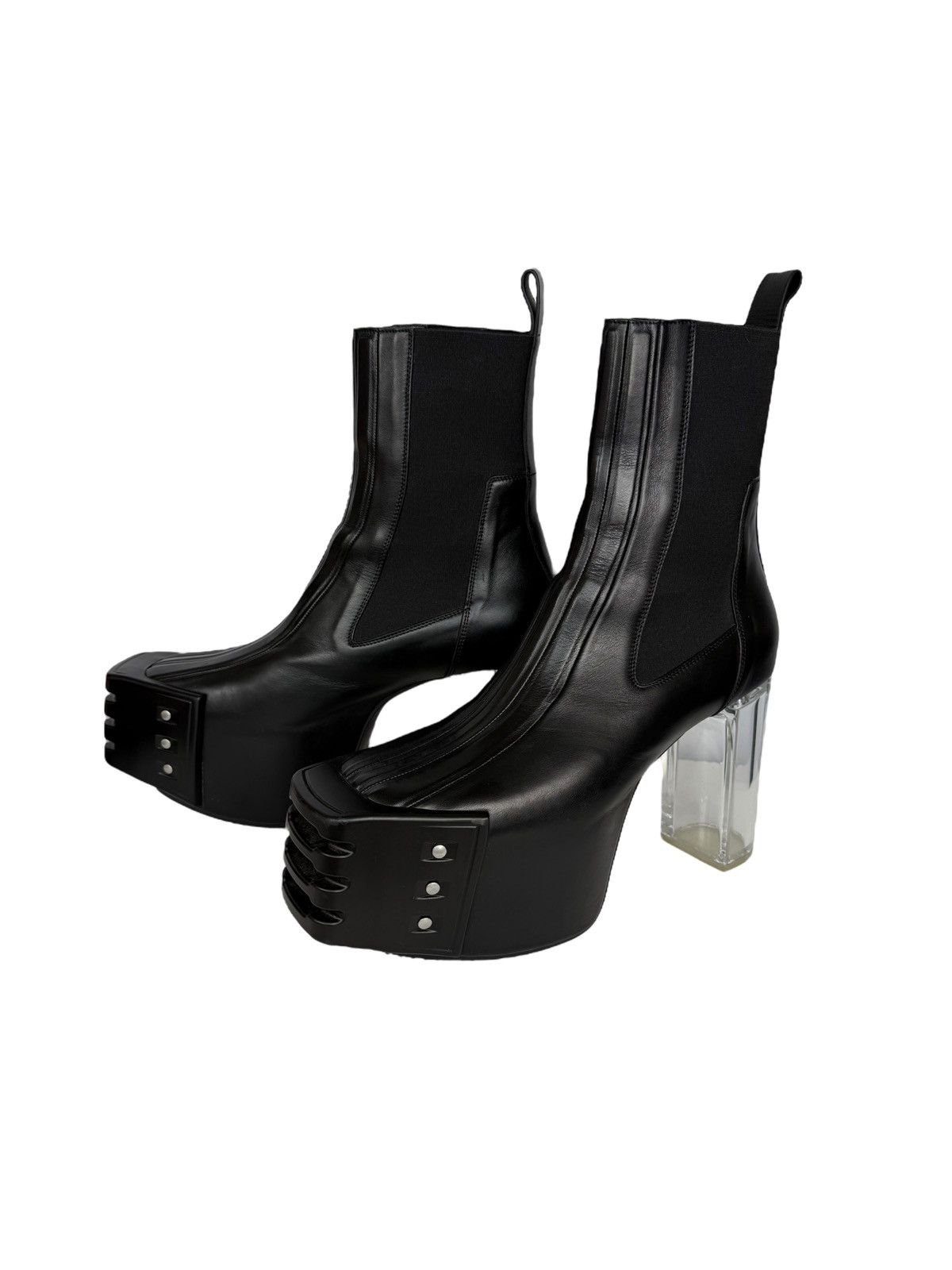 Rick Owens Minimal Grill boots キスブーツ Grilled Kiss Boots in Black/Clear – SVRN