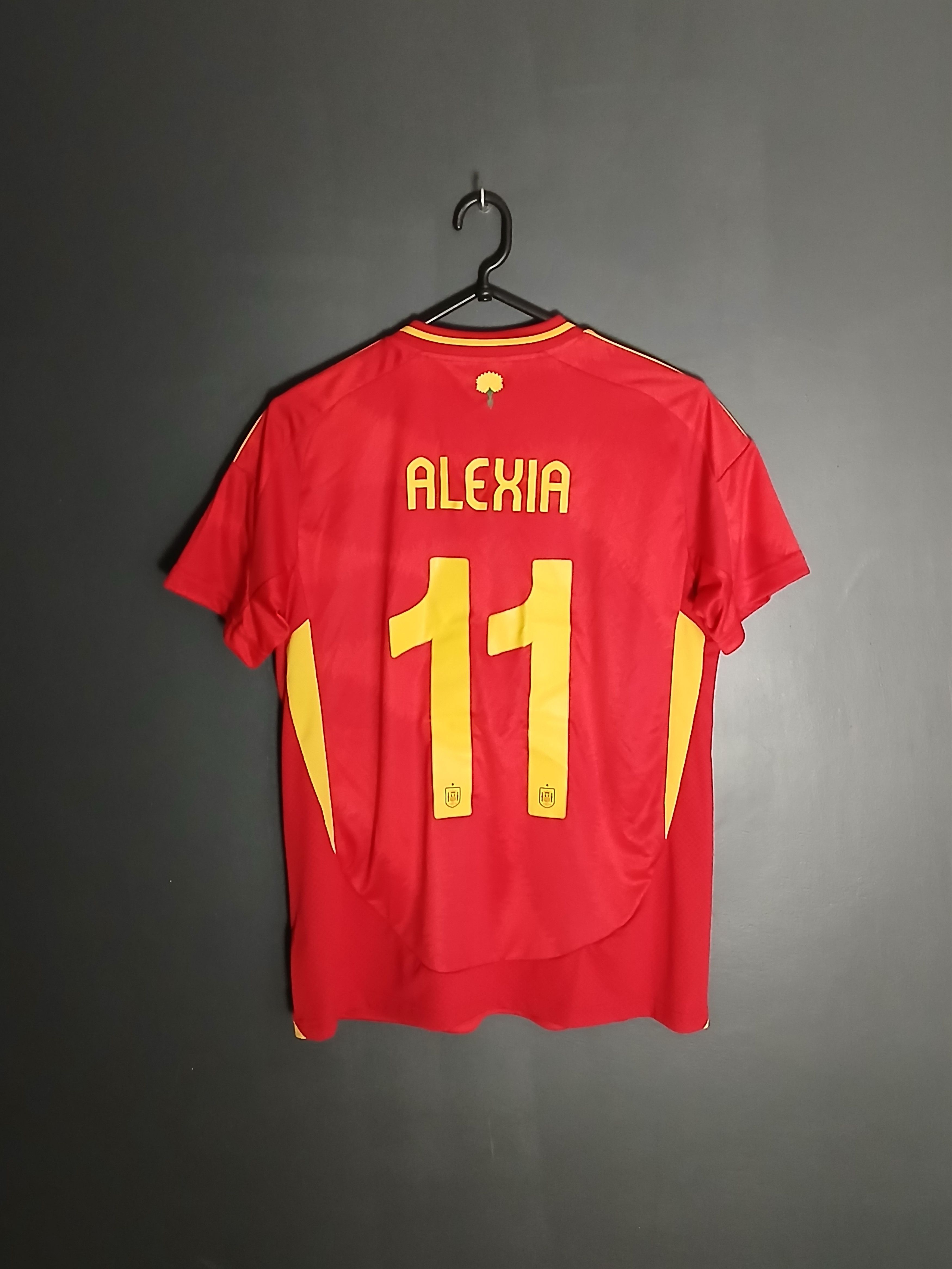 Adidas New Spain National Football Team 24/25 Home Jersey T-Shirt Size L / US 10 / IT 46 - 2 Thumbnail