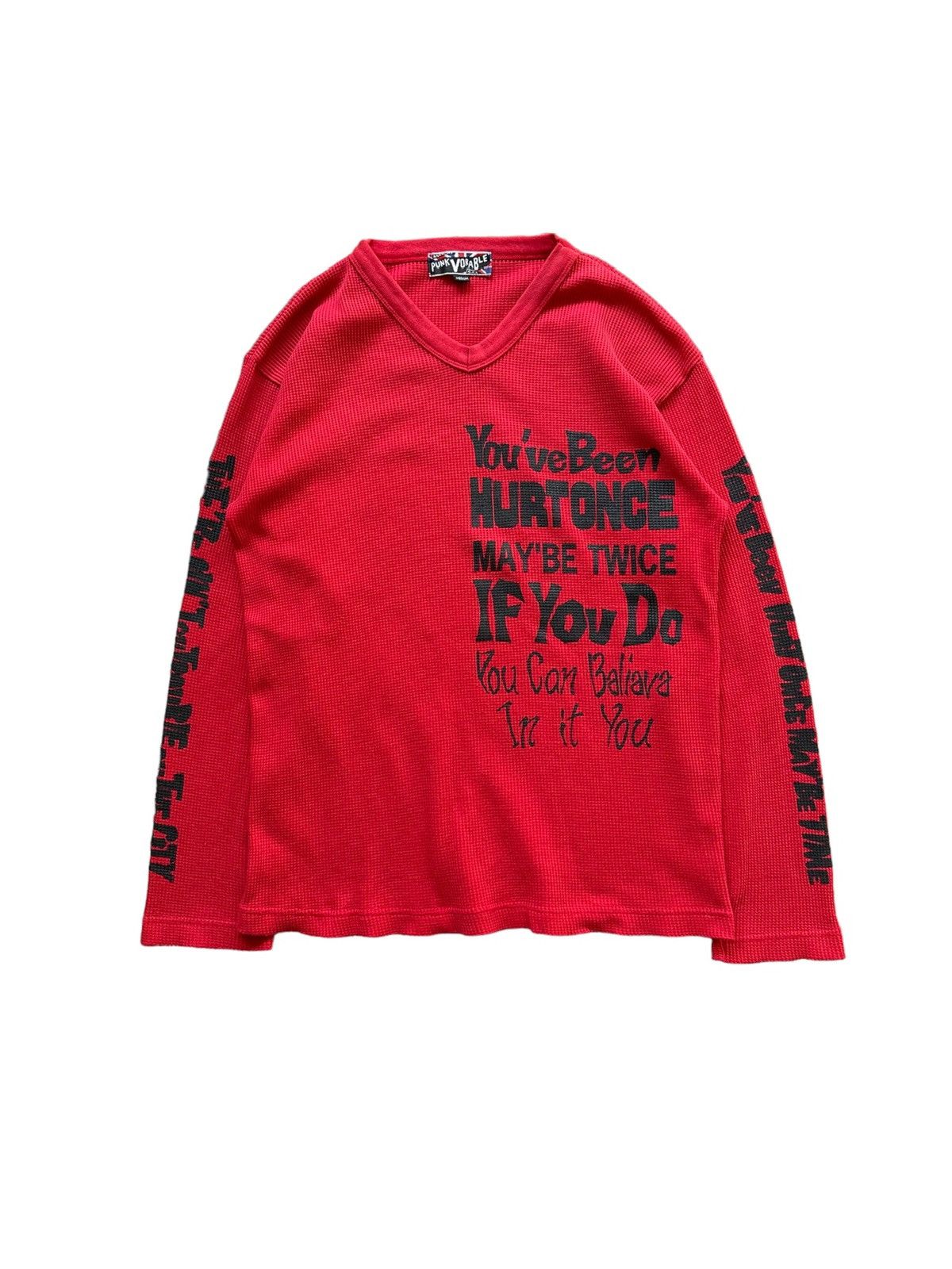 PEEL&LIFT 00's Punk Vorable thermal knit long sleeve Size US M / EU 48-50 / 2 - 2 Thumbnail