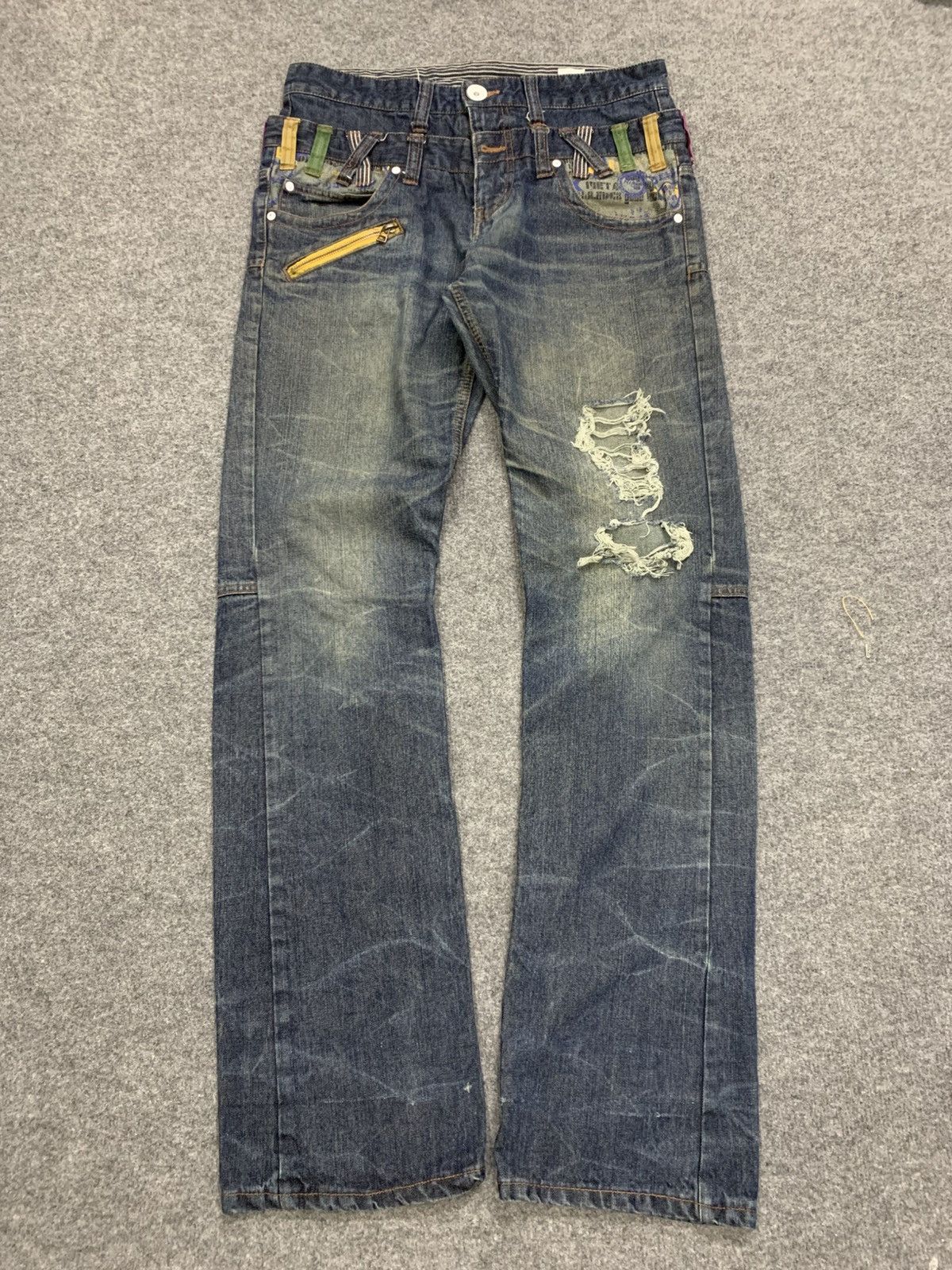Punk and Yo DOUBLE WAIST DOUBLEFOCUS LIKE PUNK STYLE. Size US 32 / EU 48 - 1 Thumbnail