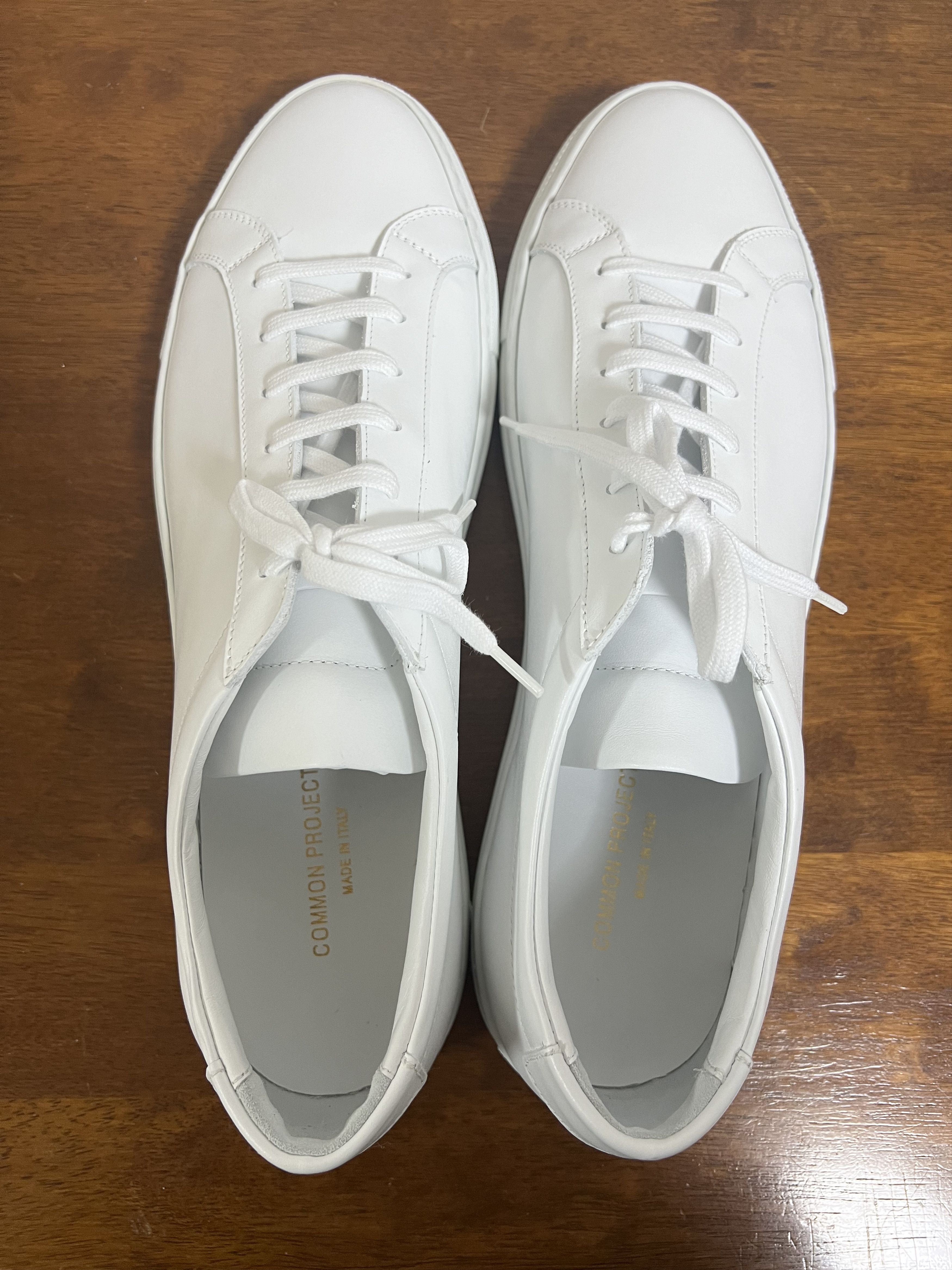 Common Projects 💚 Common Projects Original Achilles Low White EU 46 NEW Size US 13 / EU 46 - 6 Thumbnail