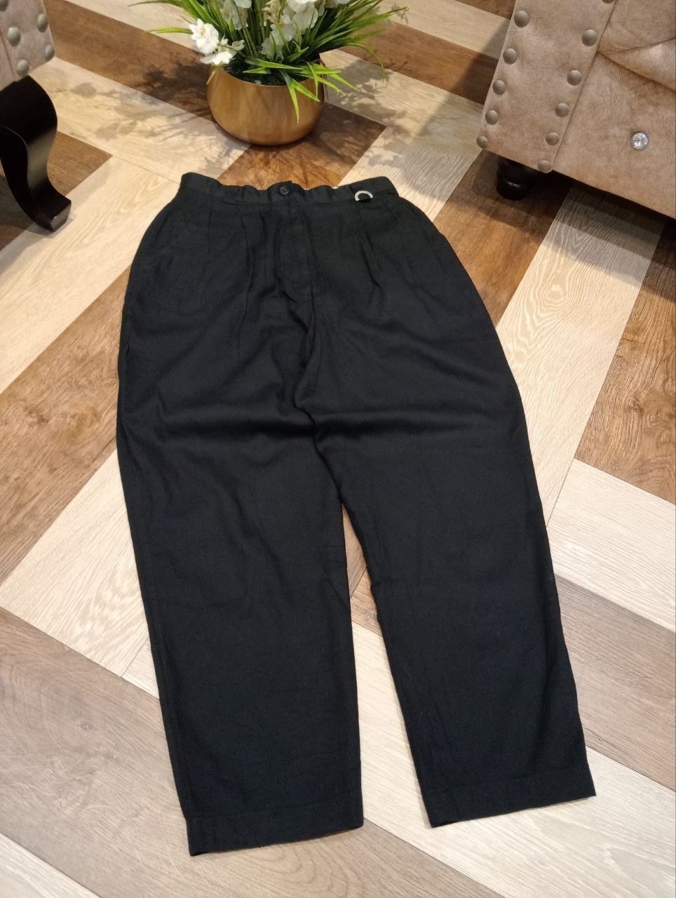 Christian Dior Monsieur VINTAGE CHRISTIAN DIOR SPORTS BLACK PANTS Size 25" / US 0 / IT 36 - 3 Thumbnail