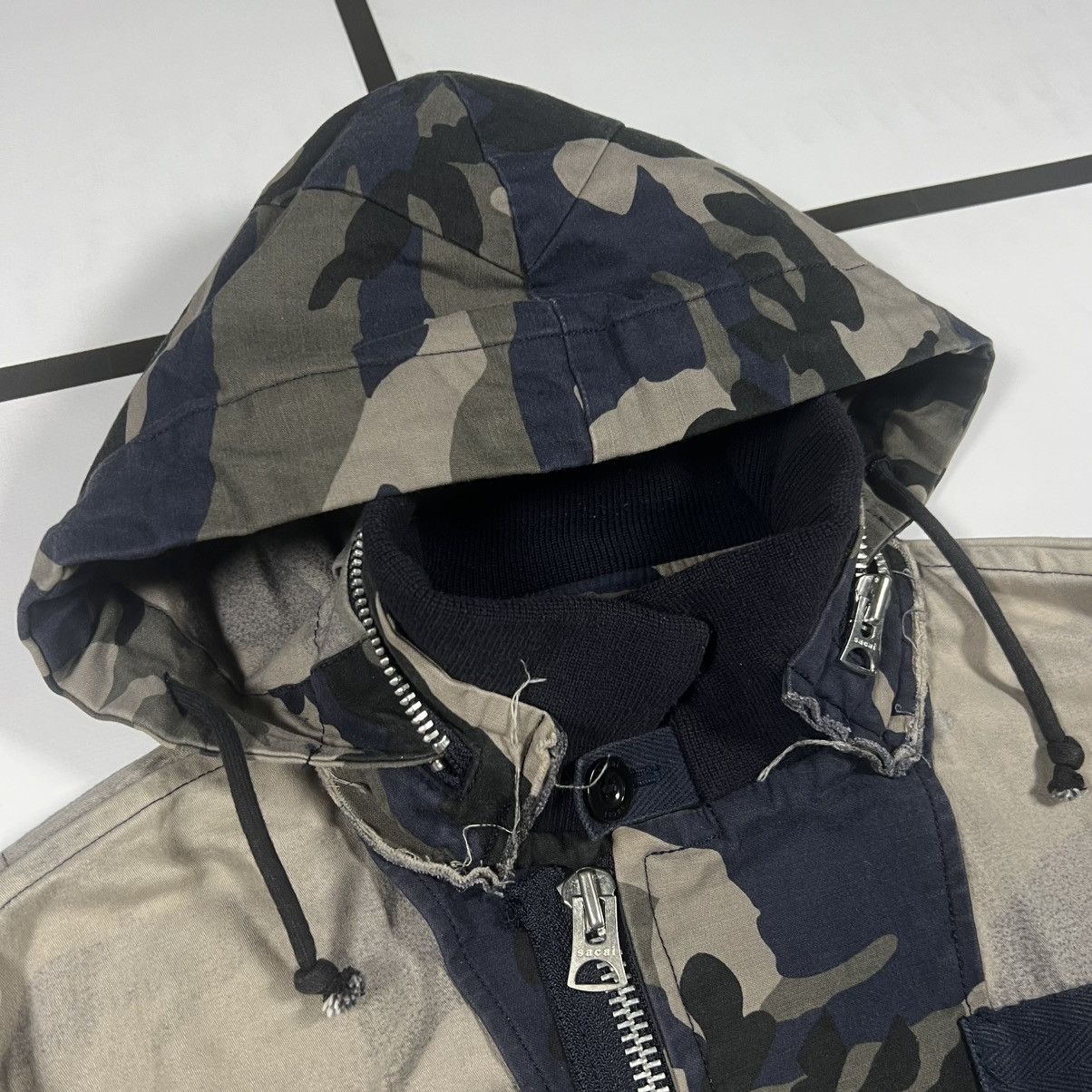 Sacai |[ FW18 Runway Sacai Reconstructed Camo Hooded Bomber ]| Size US M / EU 48-50 / 2 - 5 Thumbnail