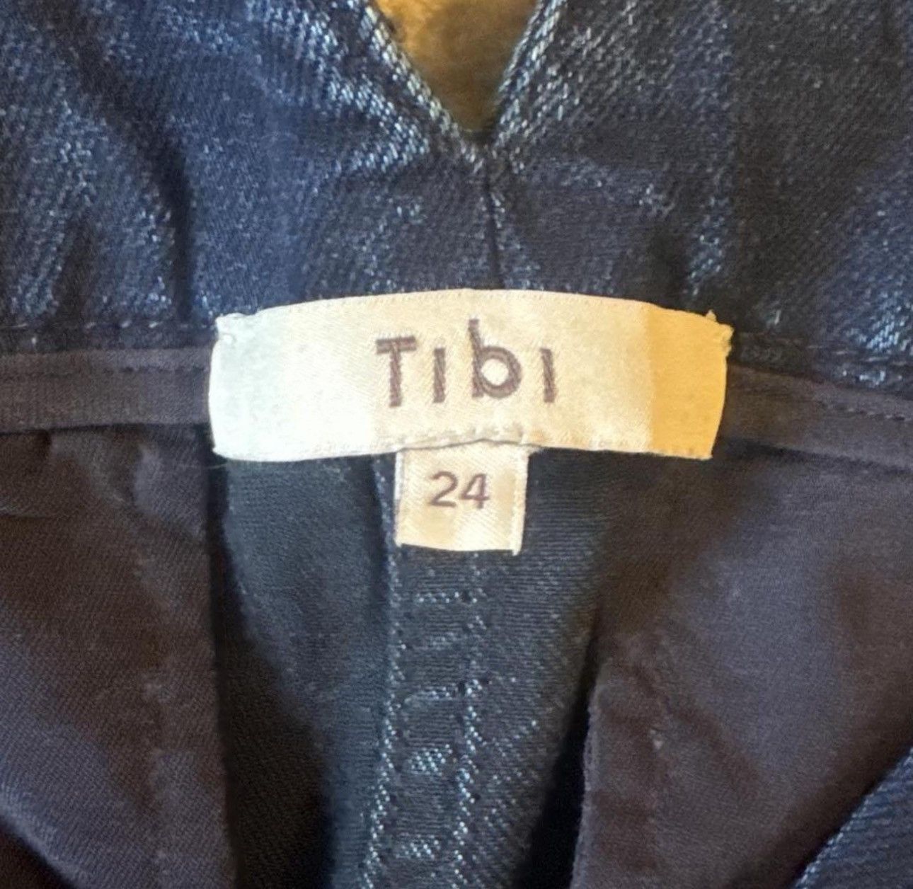Tibi Tibi “Classic Indigo” Denim Barry Jean Size 24" / US 00 / IT 34 - 3 Thumbnail