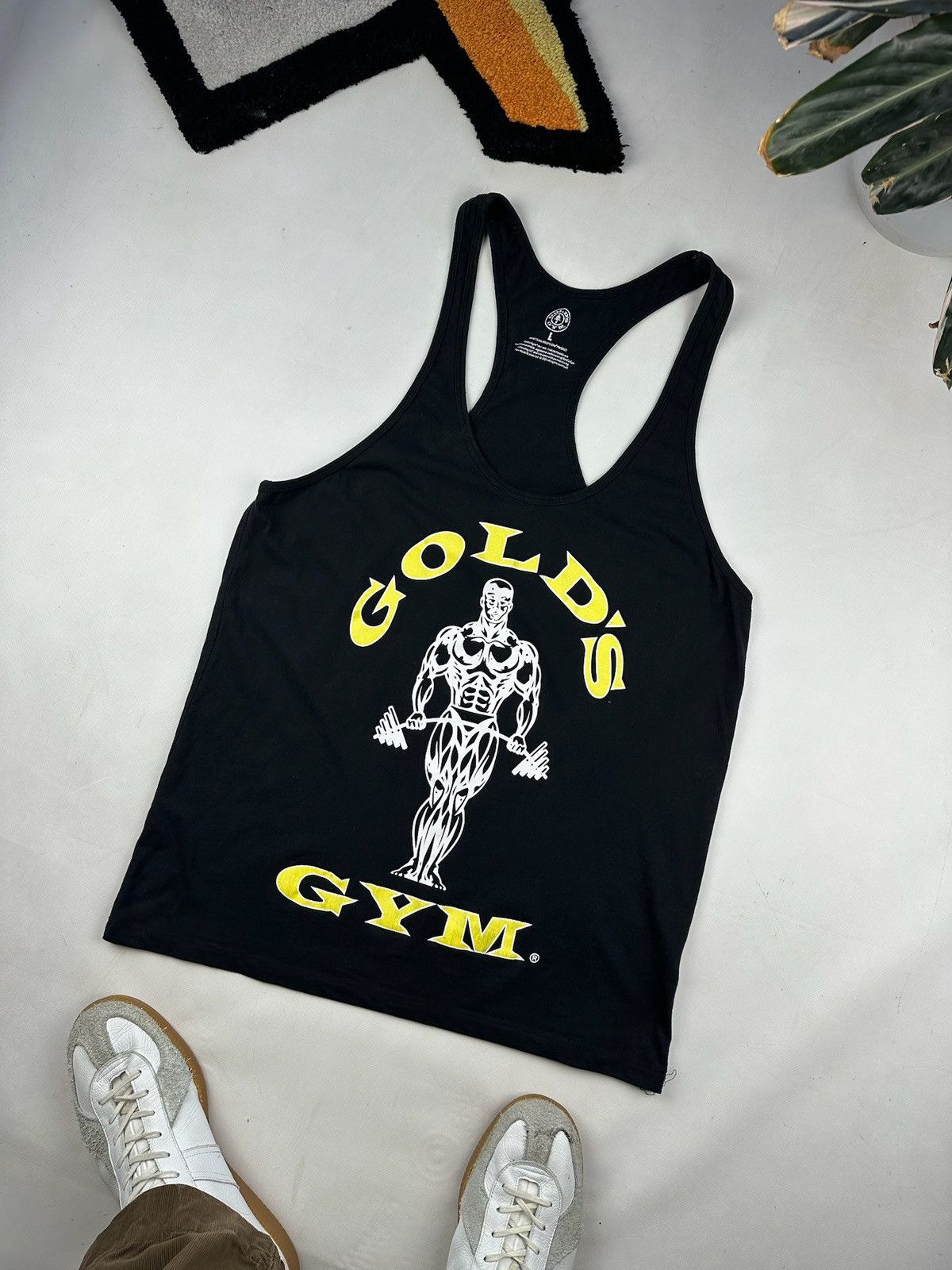 Vintage Golds Gym Shirt Mens Black Tank Top Size US L / EU 52-54 / 3 - 1 Thumbnail