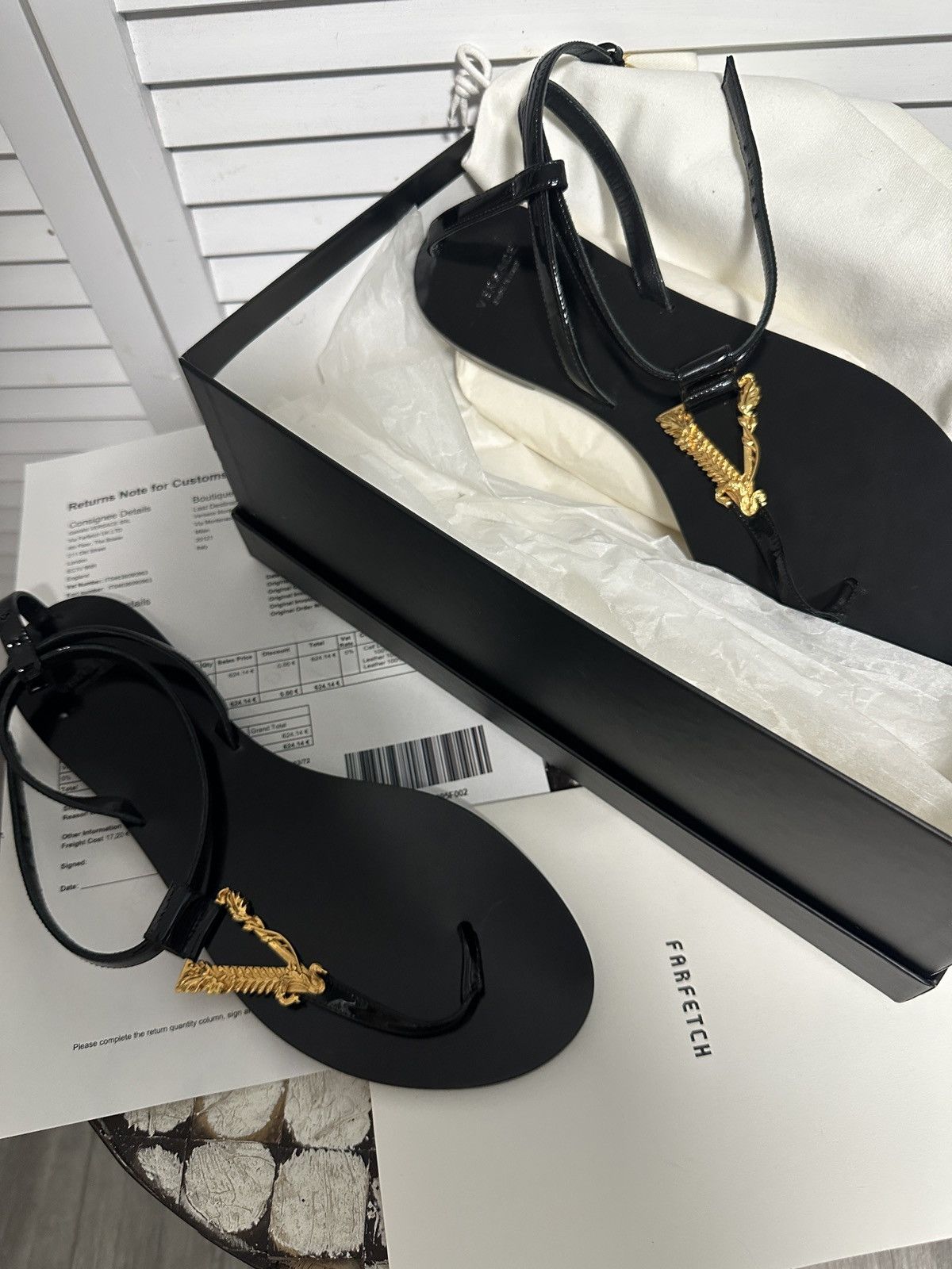 Versace Versace virtus flat sandals Size US 10.5 / IT 40.5 - 1 Thumbnail