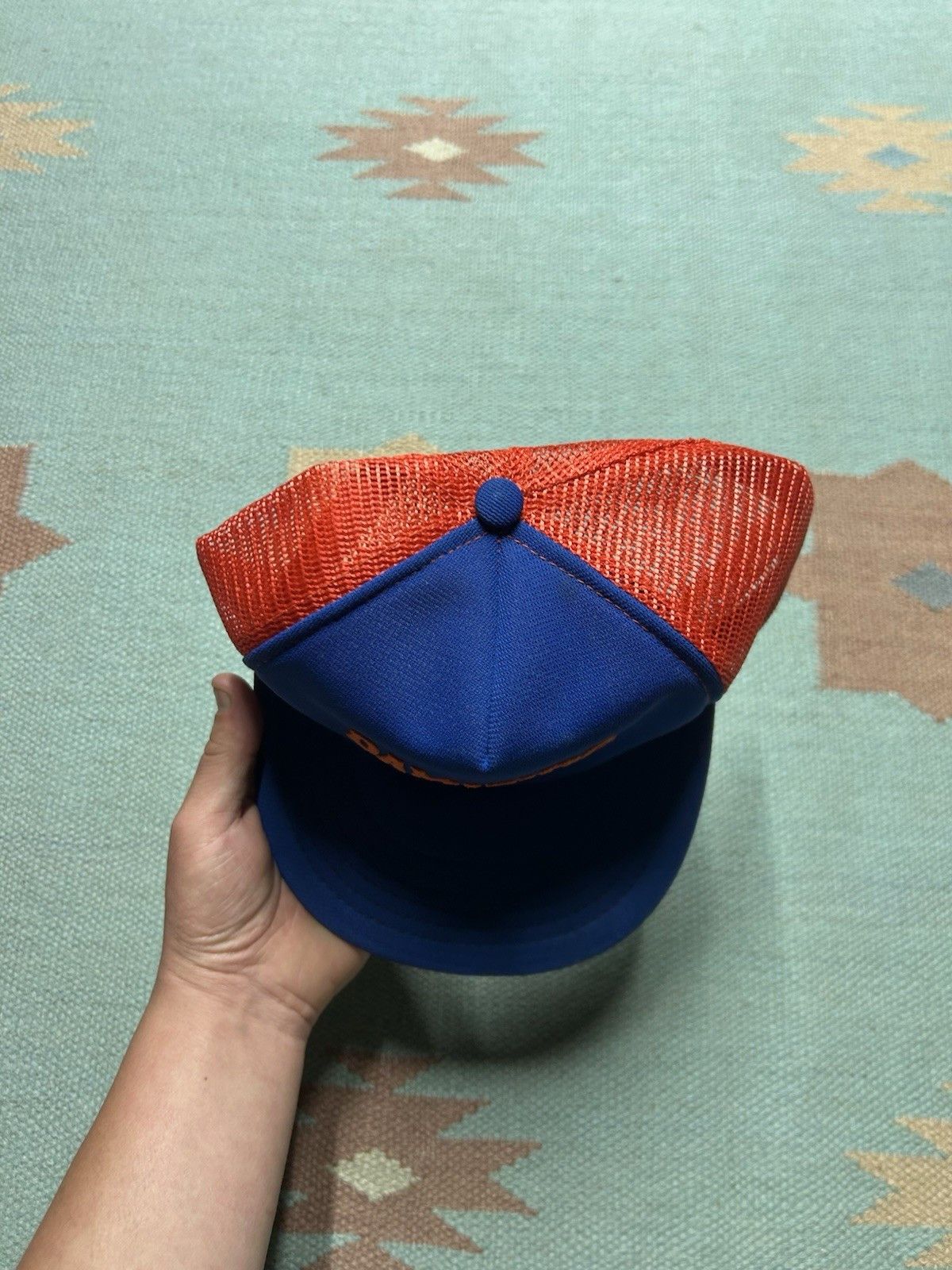 Vintage Vtg trucker hat Damifino funny humor 2 tone damn if I know Size ONE SIZE - 3 Thumbnail