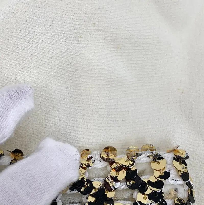 Chanel Chanel Beige Silk Blouse with Embellished Collar . Size XS / US 0-2 / IT 36-38 - 8 Thumbnail