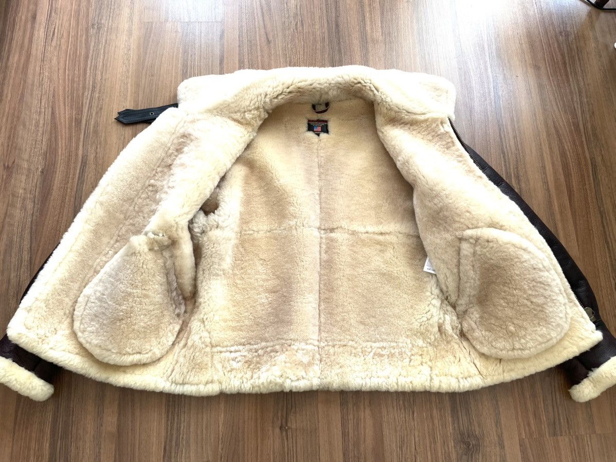 Schott Wind Armour B-3 US Sheepskin Bomber Flight Jacket Size US M / EU 48-50 / 2 - 10 Thumbnail