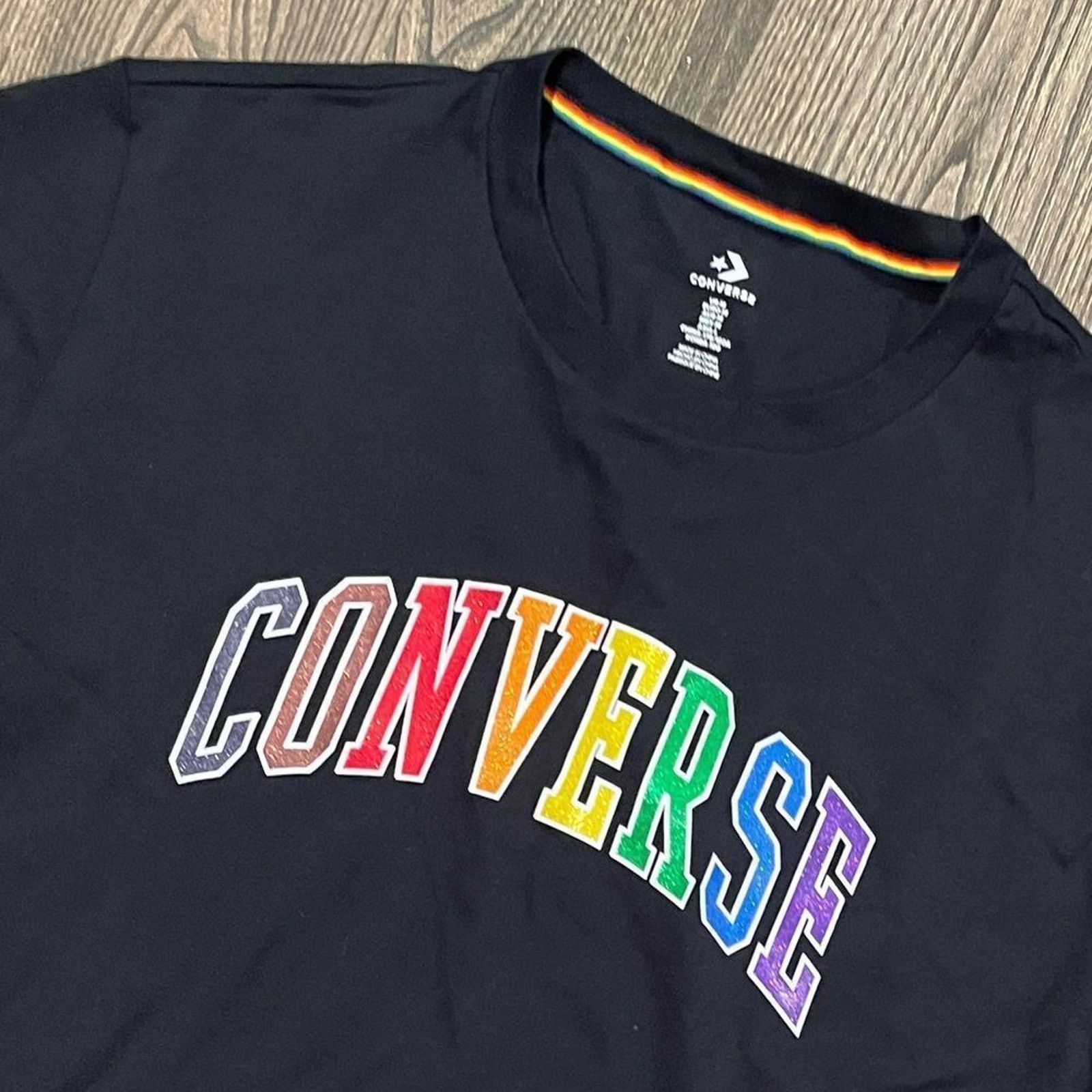 Converse NWOT Converse T-Shirt Pullover Lightweight Black Size M Size M / US 6-8 / IT 42-44 - 2 Thumbnail