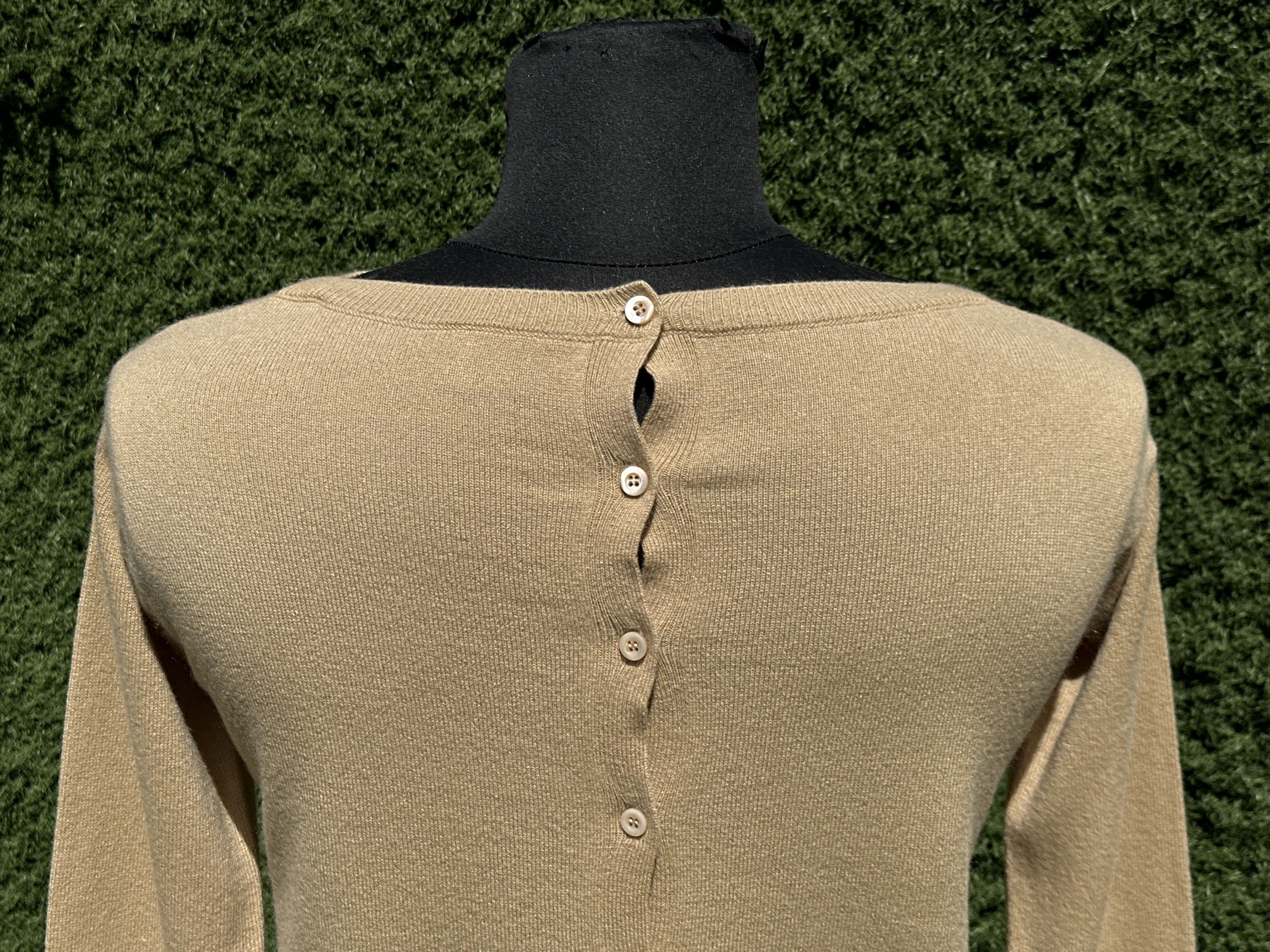 Prada Prada Cashmere Reverse Button Boat Neck Knit Sweater IT 40 Size S / US 4 / IT 40 - 9 Thumbnail