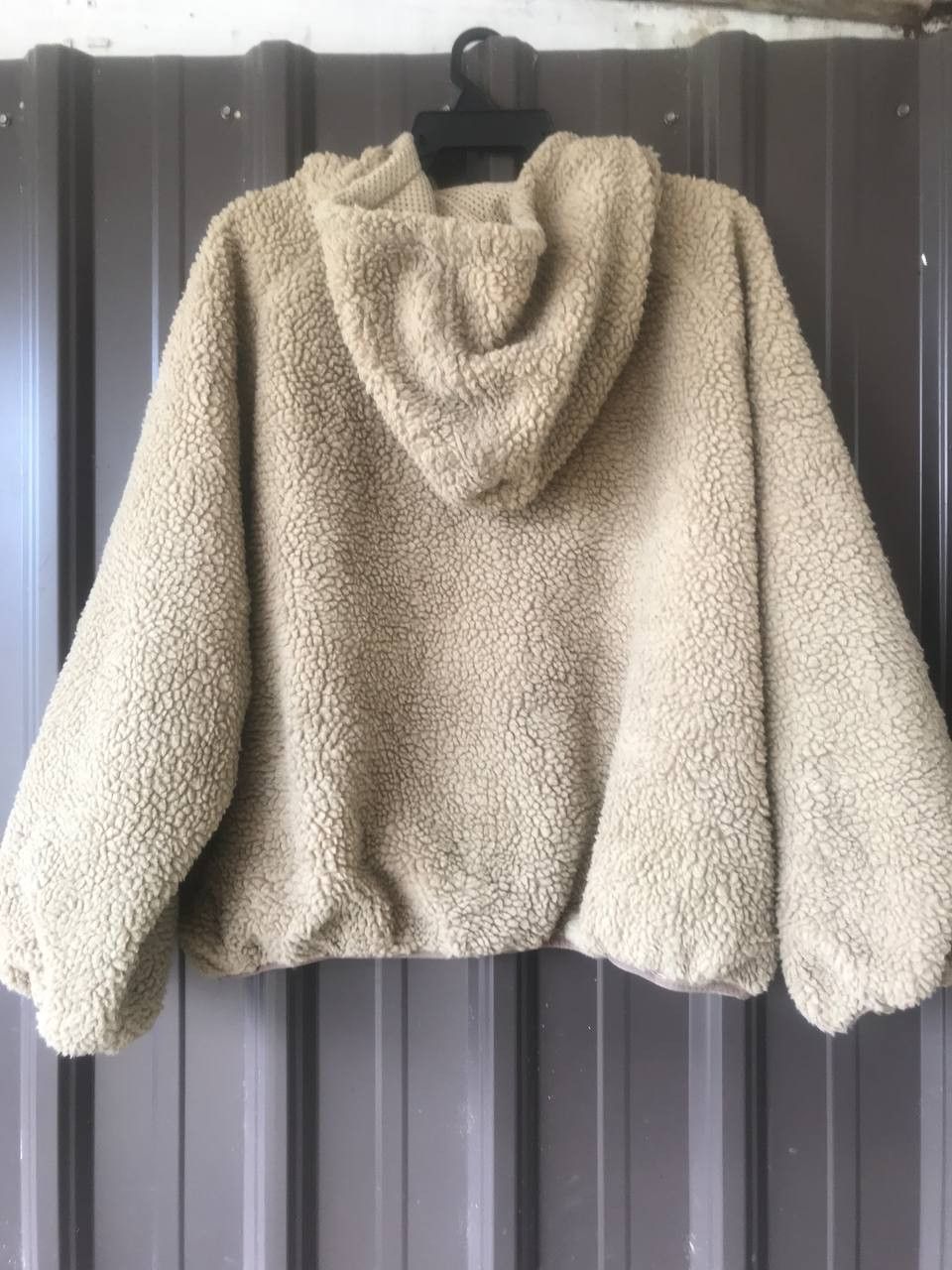 Japanese Brand First Down Deep Pile Fleece Oversized Hoodie Jacket Size US XL / EU 56 / 4 - 3 Thumbnail