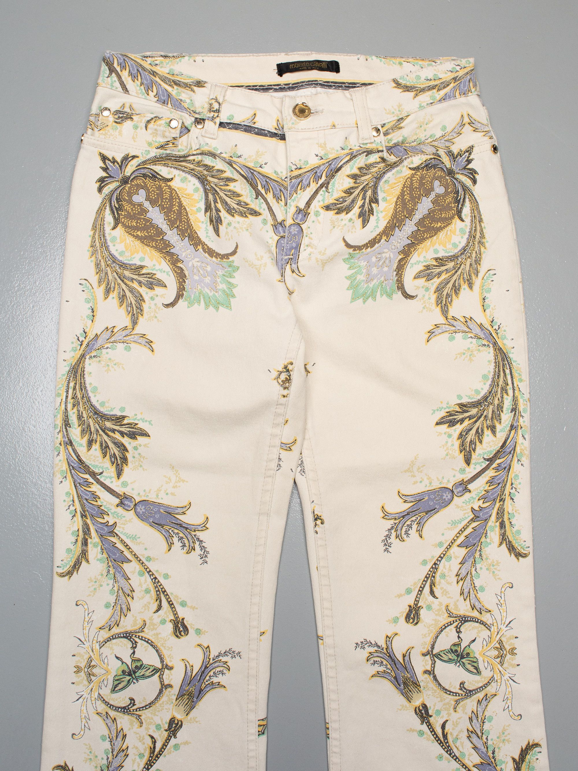 Roberto Cavalli vintage 2000s Roberto Cavalli printed pants - size 42 IT Size 28" / US 6 / IT 42 - 2 Thumbnail