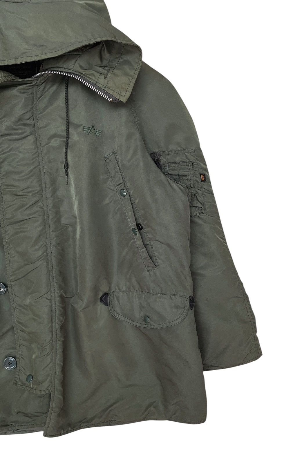 Alpha Industries Vintage Brand Alpha Industries Fur Parka 1990s Size US L / EU 52-54 / 3 - 5 Thumbnail