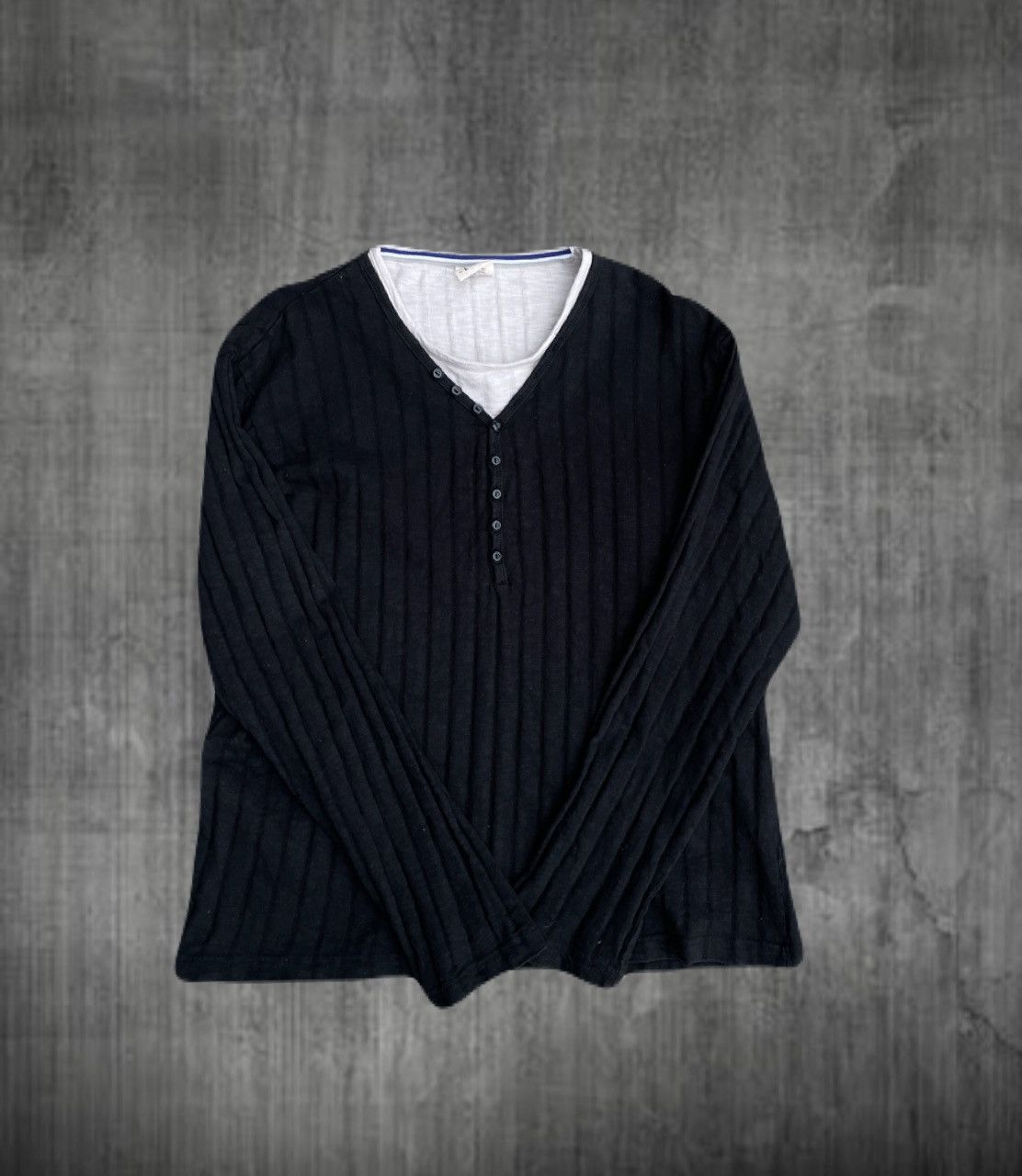 If Six Was Nine 2000s Japanese archive Vkei Layered Button Long Sleeve Tee Size US M / EU 48-50 / 2 - 1 Thumbnail