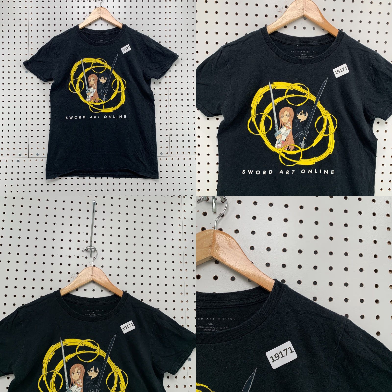 Vintage Sword Art Online Shirt Anime Tee Black Adult Small Cartoon Short Sleeve 18x25 Size US S / EU 44-46 / 1 - 8 Thumbnail