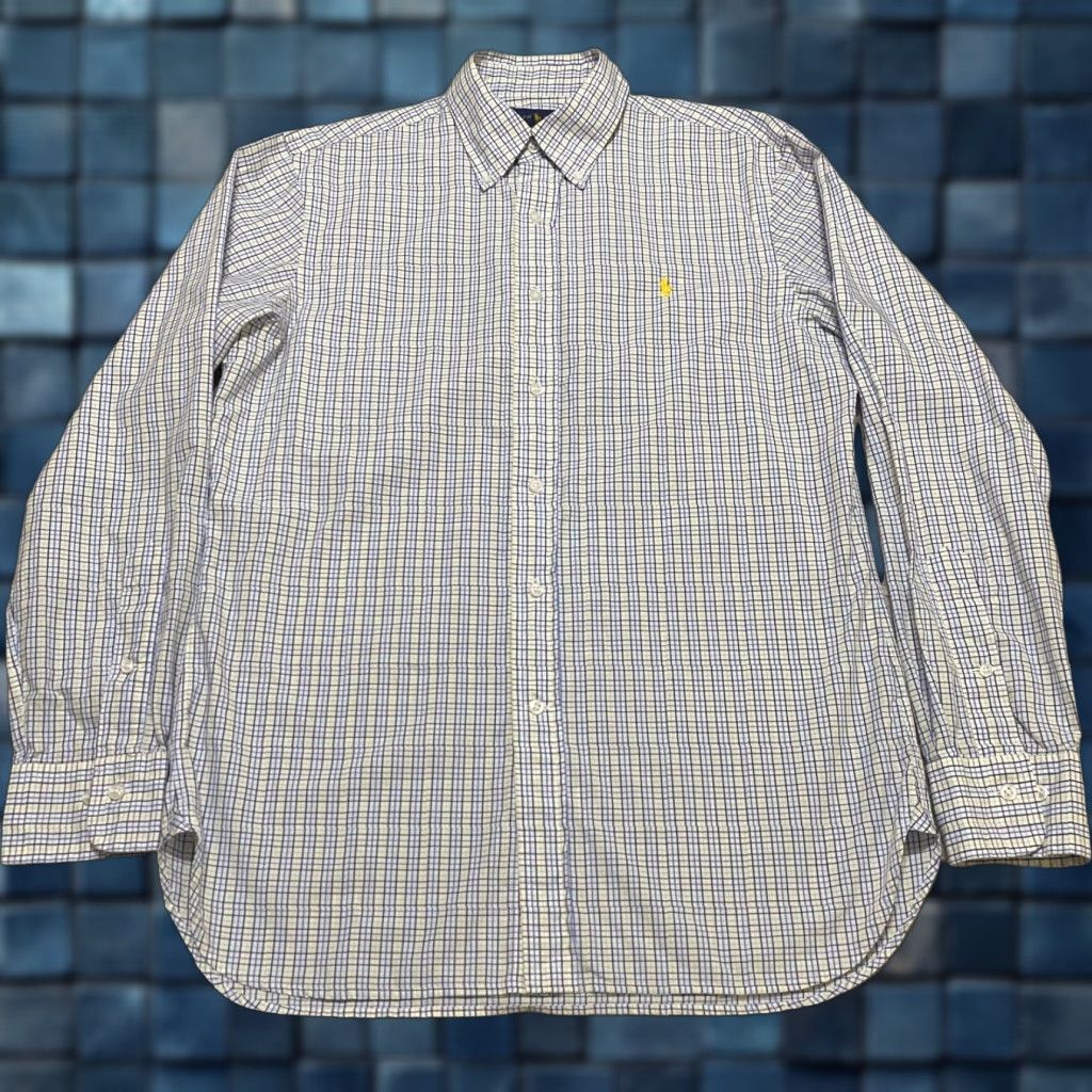 Ralph Lauren Ralph Lauren Mens Shirt 16 Multicolor Plaid Button-Down 100% Cotton Slim Fit Dress Shirt Mens Size US L / EU 52-54 / 3 - 1 Thumbnail