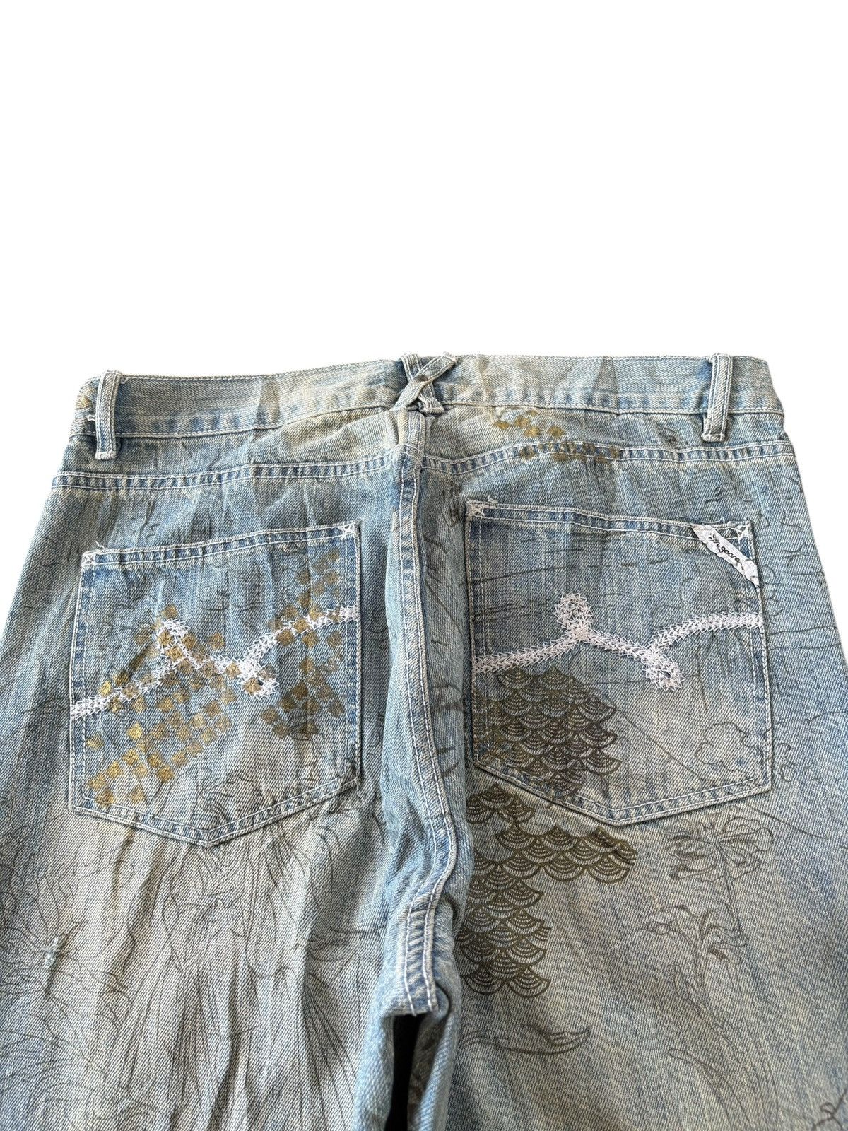 JNCO Vintage Japanese Brand Karakuri Baggy Jeans Size US 36 / EU 52 - 7 Thumbnail
