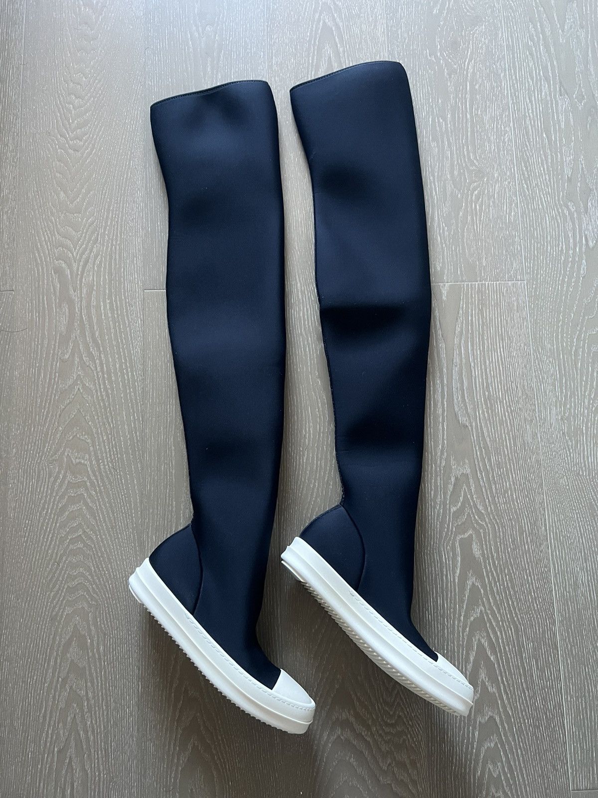 Rick Owens Drkshdw Rick owens drkshdw ramones thigh high sock sz36 Size US 6 / IT 36 - 4 Thumbnail