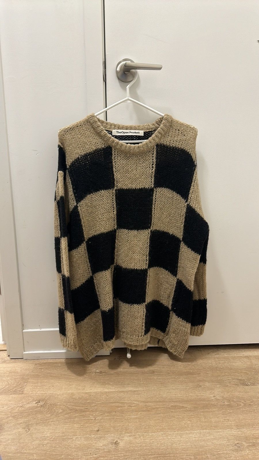 OPEN YY Open YY Beige Check Sweater Size S / US 4 / IT 40 - 4 Thumbnail