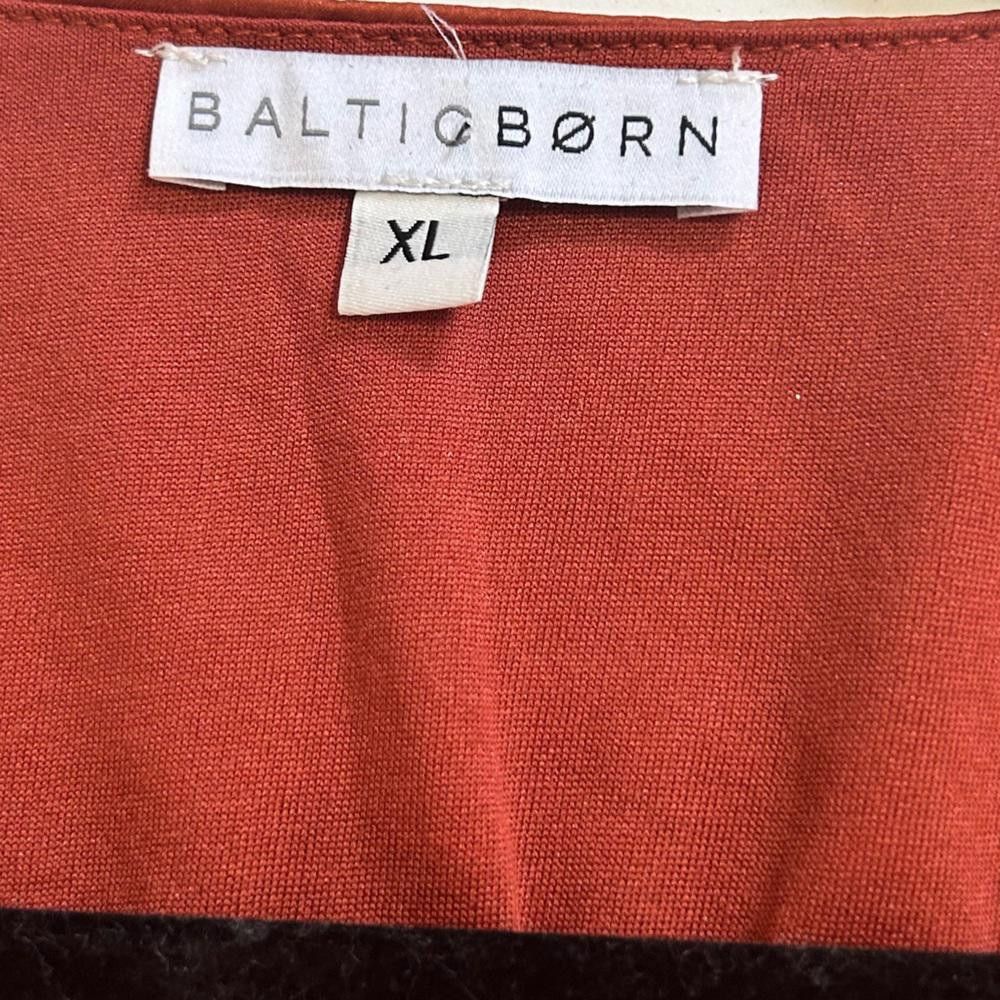 Designer Baltic Born l Poppy Satin Midi Dress XL Burnt Orange Rust Size XL / US 12-14 / IT 48-50 - 10 Thumbnail