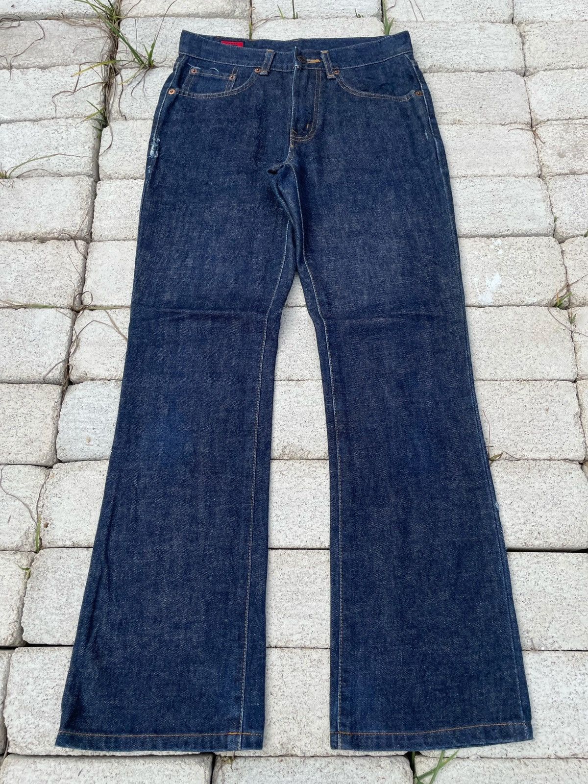 Edwin Miss 503 Minor Distress Flare Raw Denim (A41)