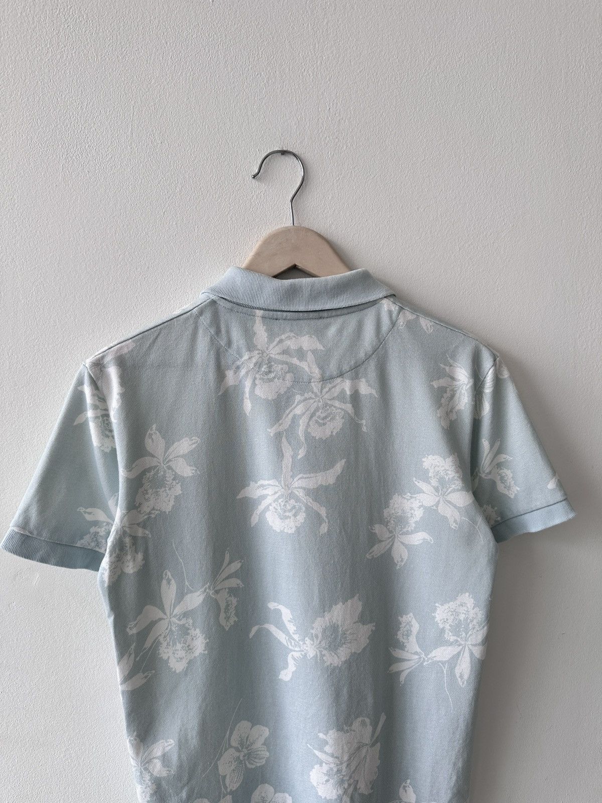 The Kooples THE KOOPLES Paris S Polo Shirt Blue Floral Flower Print Size US S / EU 44-46 / 1 - 11 Thumbnail