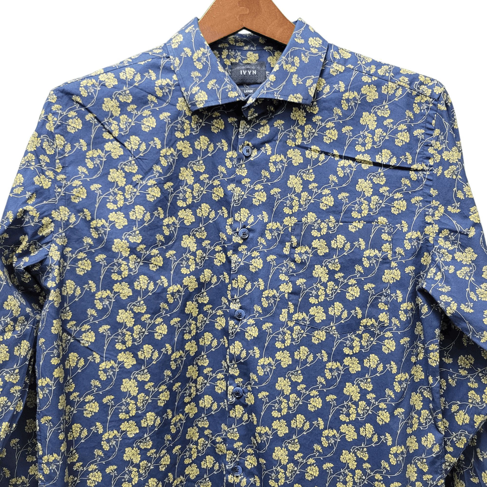 Other IVYN Slim-Fit Long-Sleeves Floral Shirt Men's Size Large Size US L / EU 52-54 / 3 - 4 Thumbnail
