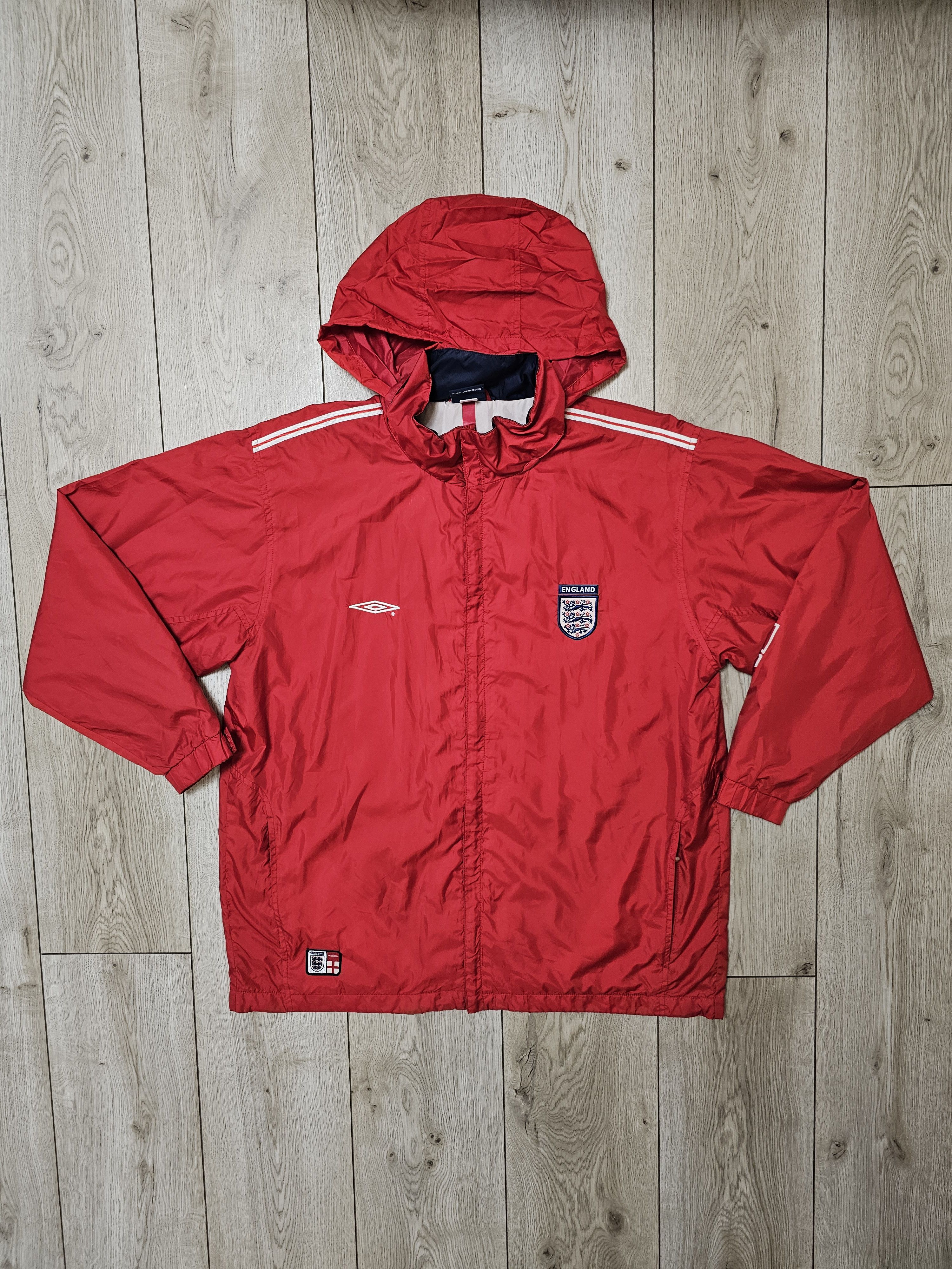 Umbro × Vintage ENGLAND 2002 2004 TRAINING FOOTBALL JACKET SOCCER JACKET Size US L / EU 52-54 / 3 - 1 Thumbnail